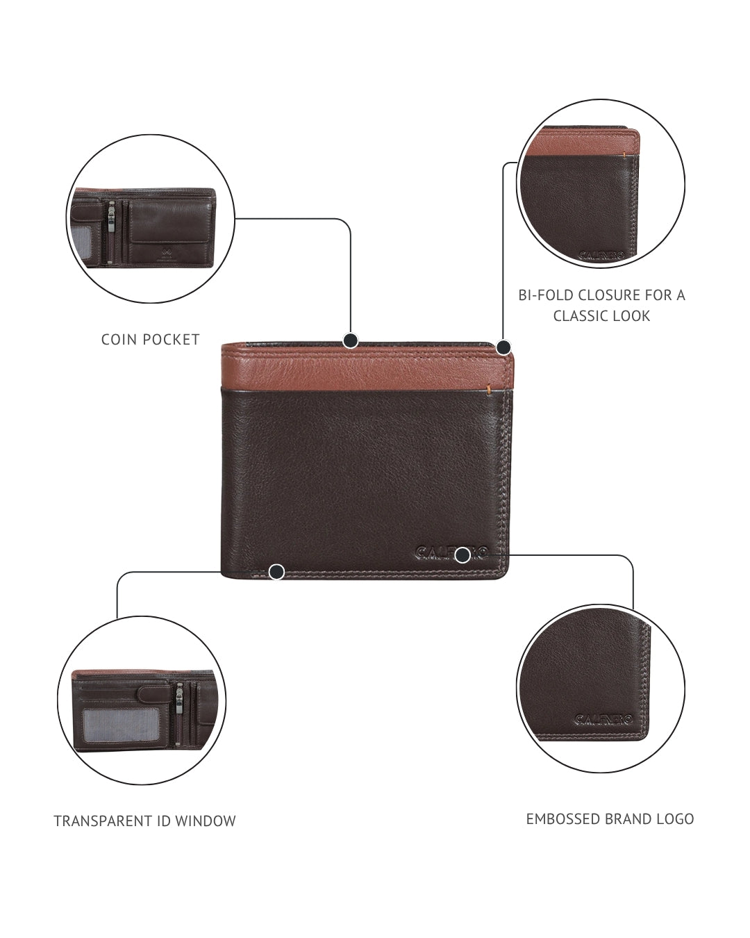 "Adrien" Signature Nappa Leather Men's Wallet Men's Wallet