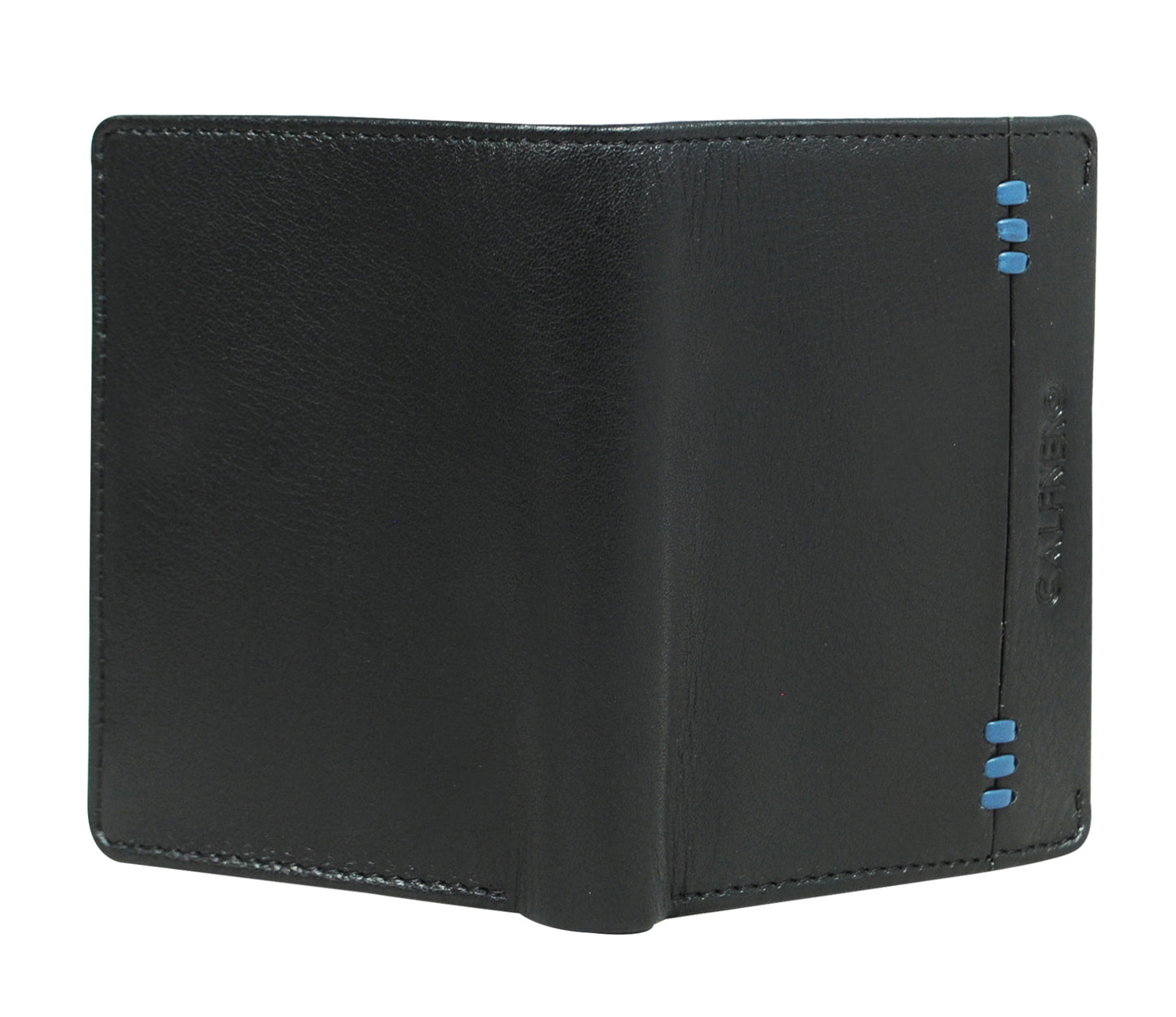 Calfnero Genuine Leather Men's Wallet (12023-Black-Navy)