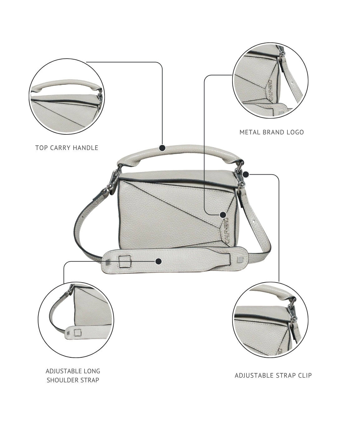 "Zephyr" the Sculpted hand Bag/ Sling Bag for Women Women's Hand Bag