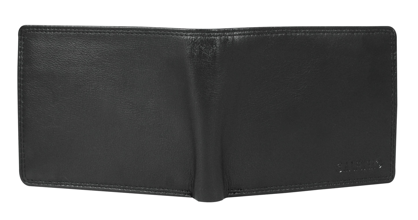 Calfnero Genuine Leather Men's Wallet (2655-Black)