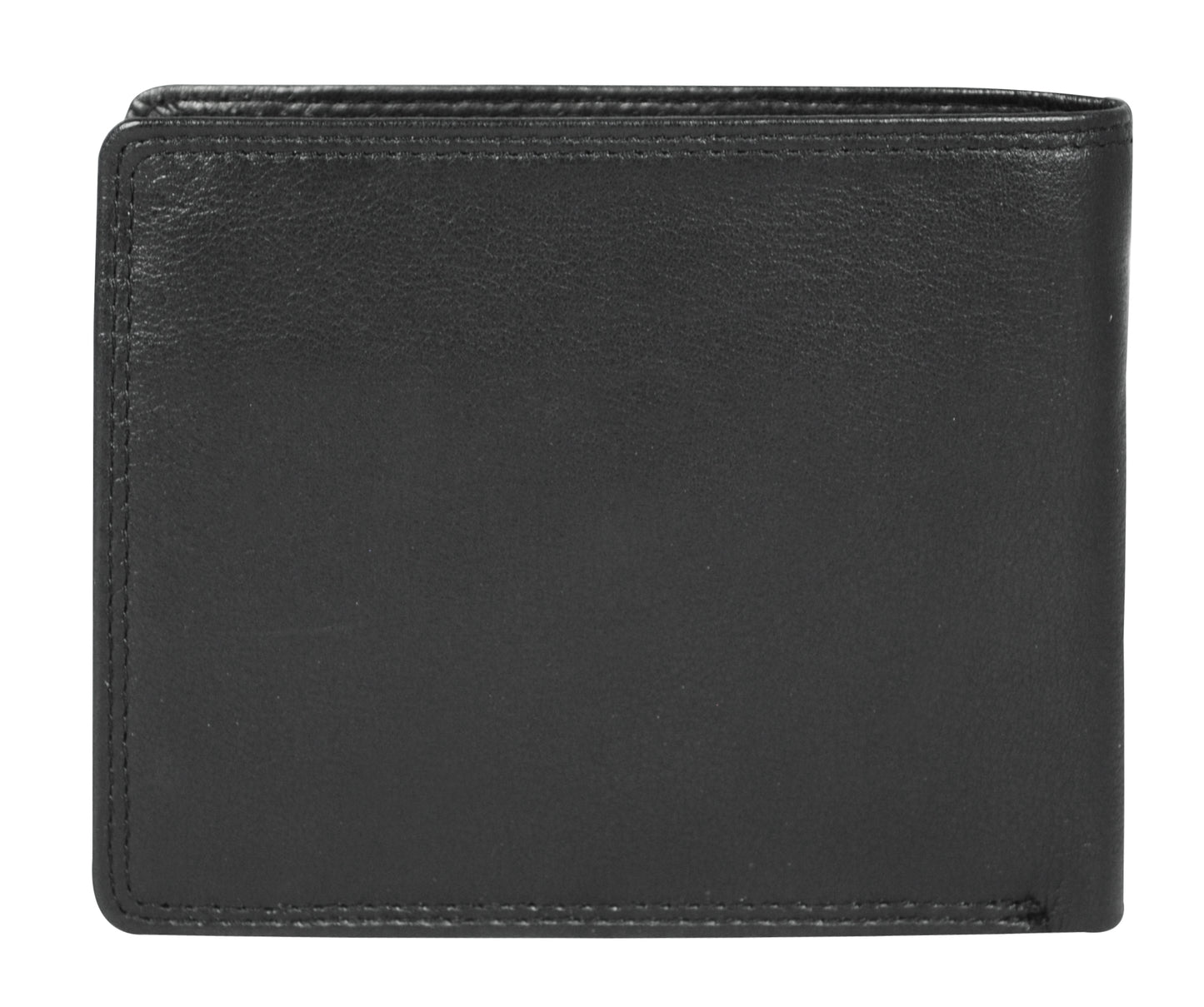 Calfnero Genuine Leather Men's Wallet (2655-Black)