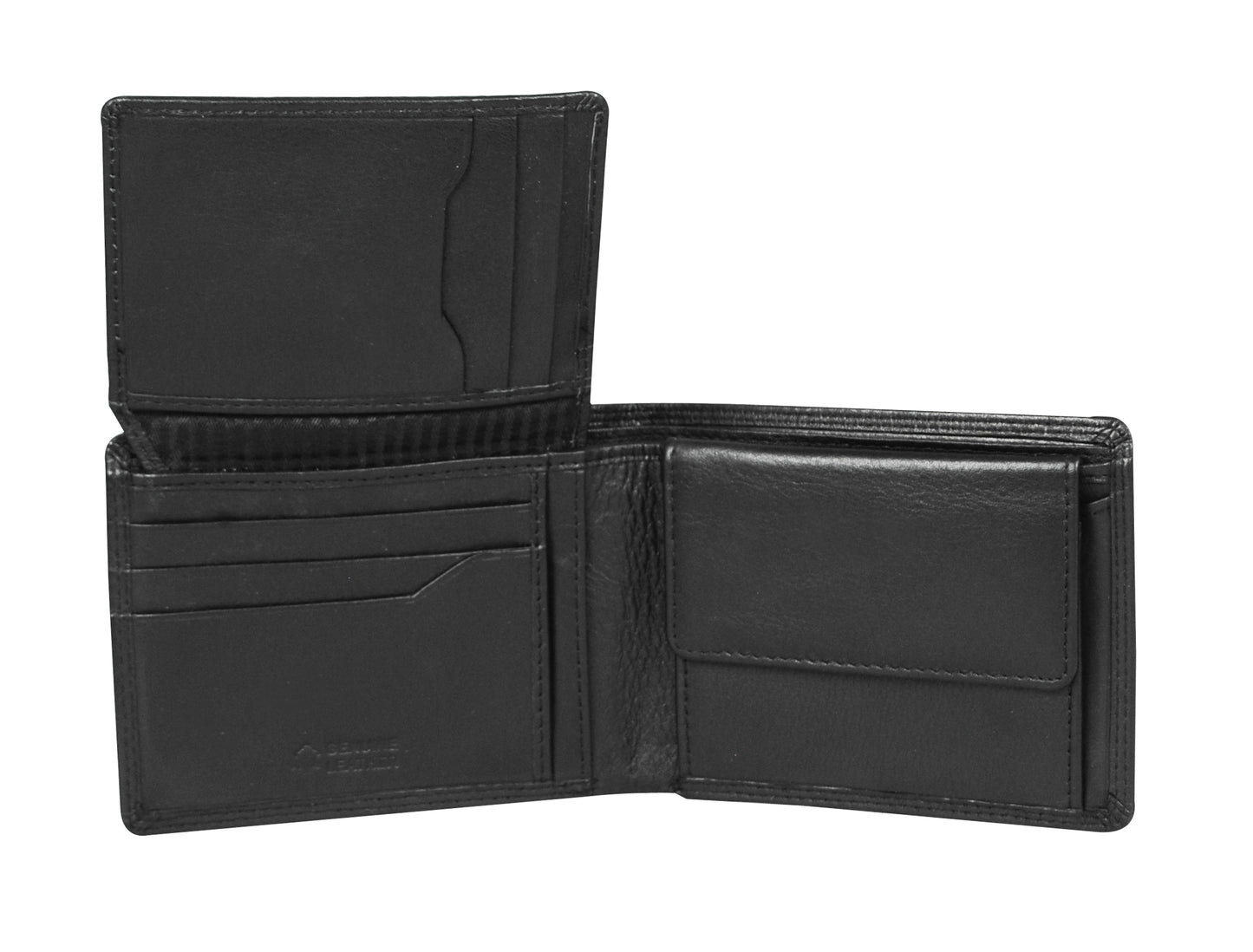 Calfnero Genuine Leather Men's Wallet (2655-Black)