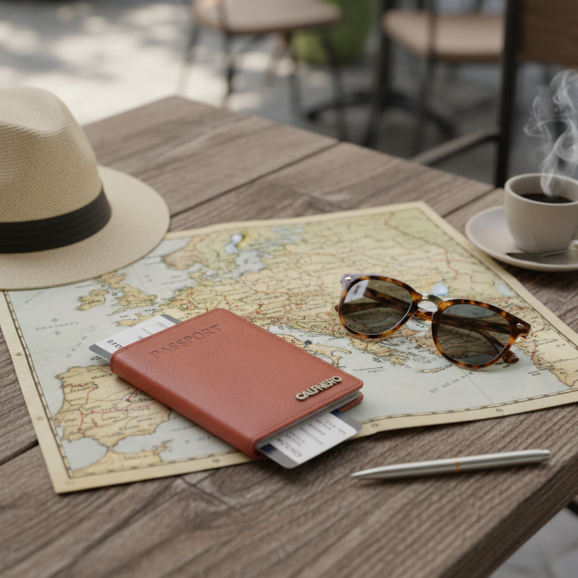 "Trekon" Passport Wallet for Men and Women