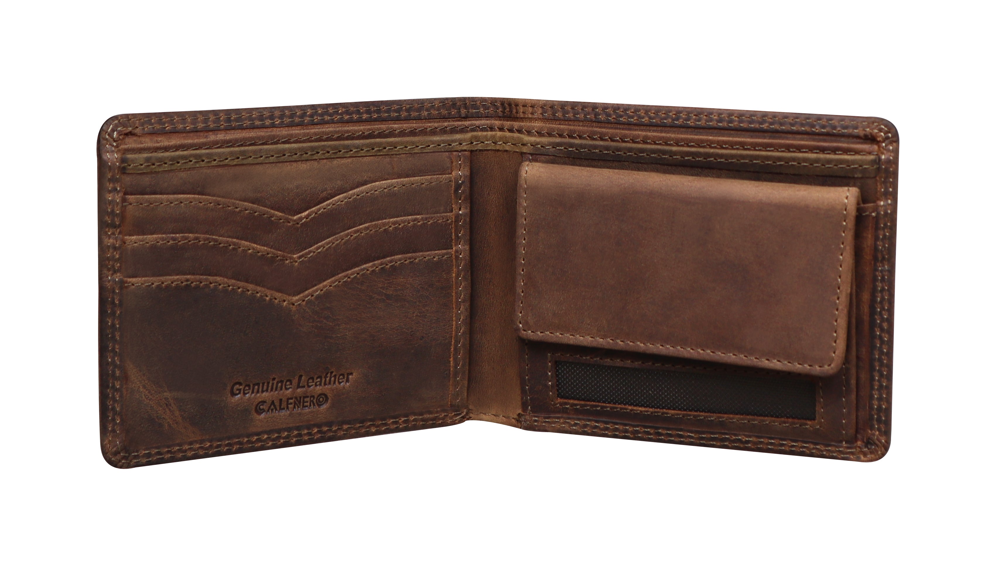 Calfnero Genuine Leather Men's Wallet (626-Hunterl)