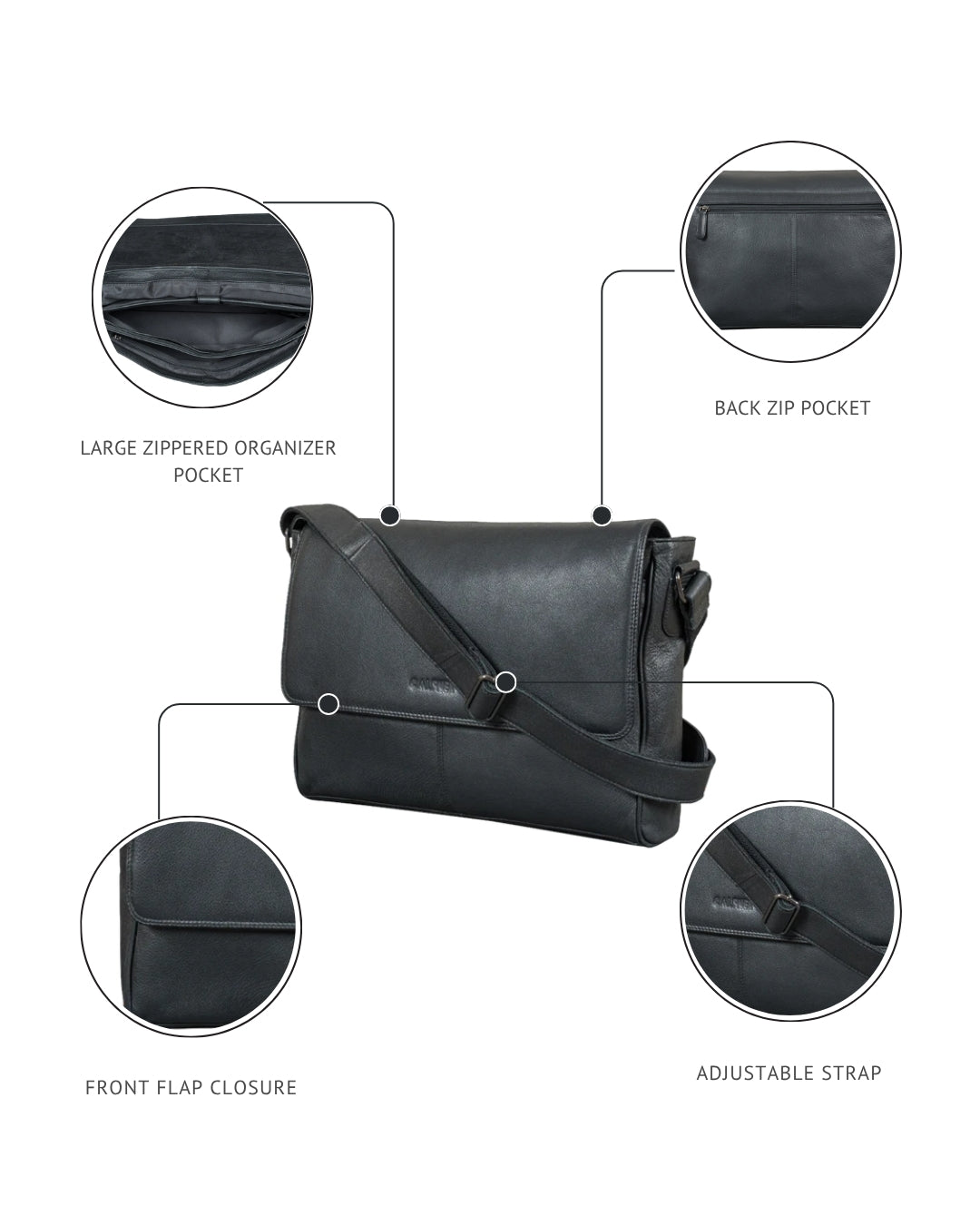 "Elias" Laptop Bag Men's Messenger Bag