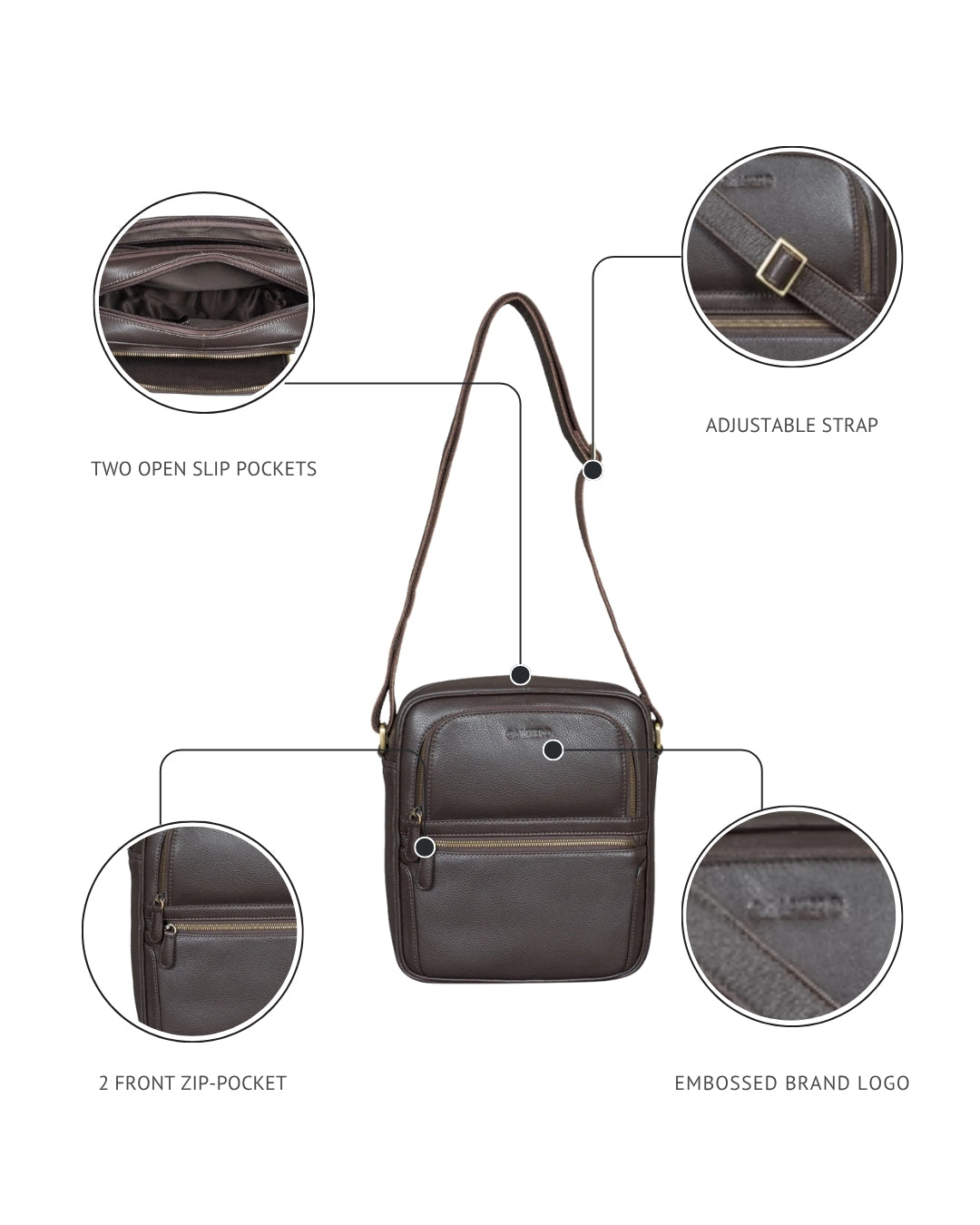 "Mikael" Men's Cross Body Bag Men's Cross Body Bag