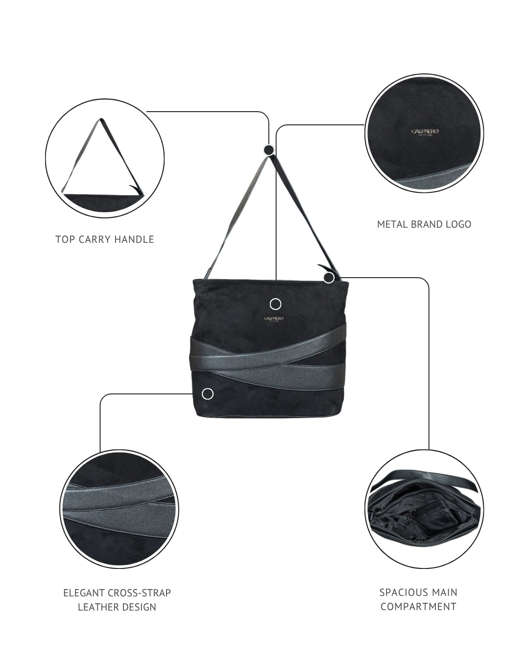 Agatha Luxe Suede Elegance Women's Shoulder Bag Women's Shoulder Bag