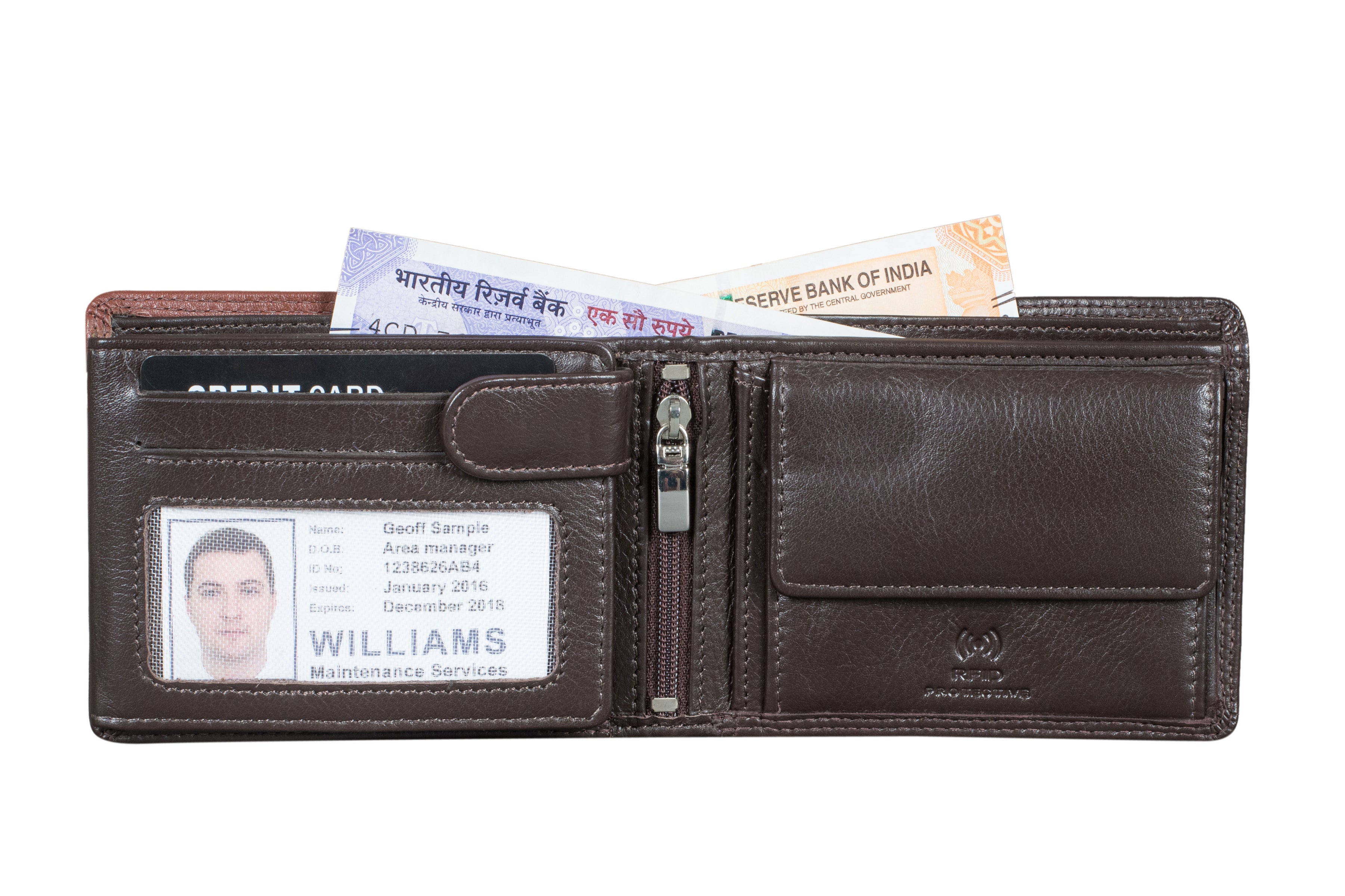 "Adrien" Signature Nappa Leather Men's Wallet Men's Wallet