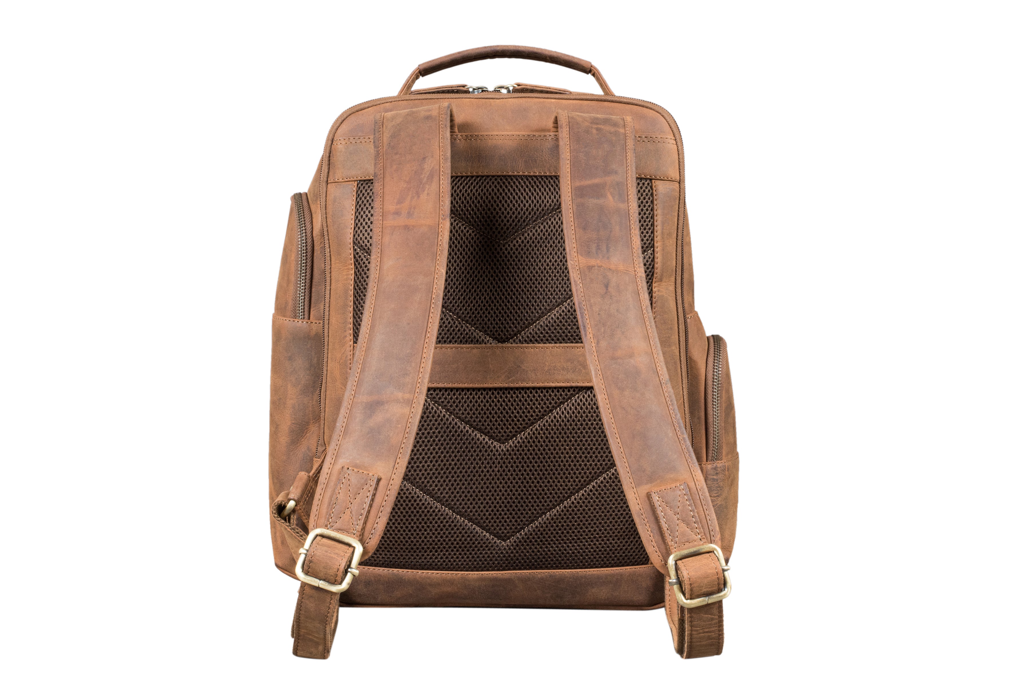 "Andy" Large Leather Laptop Backpack