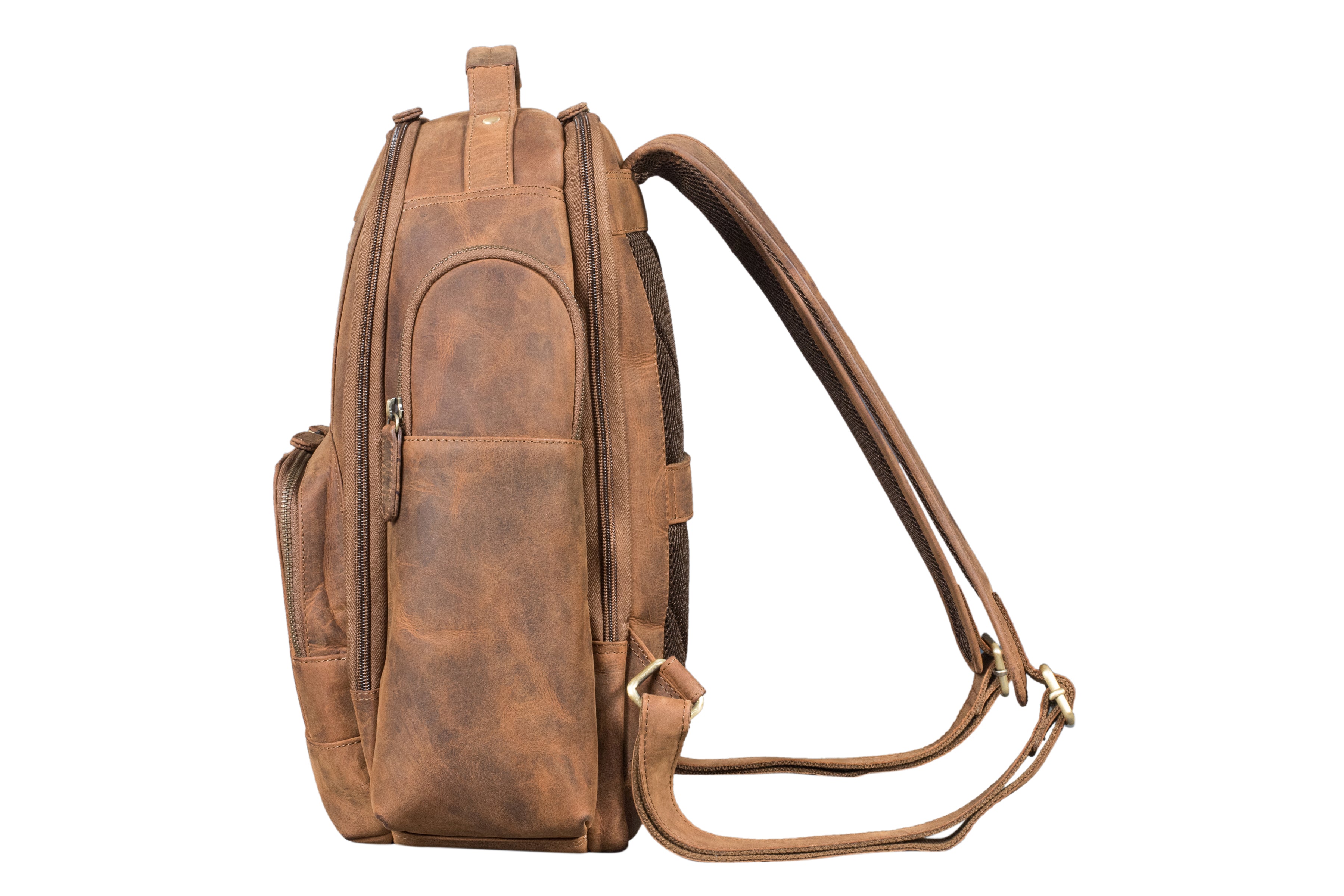 "Andy" Large Leather Laptop Backpack