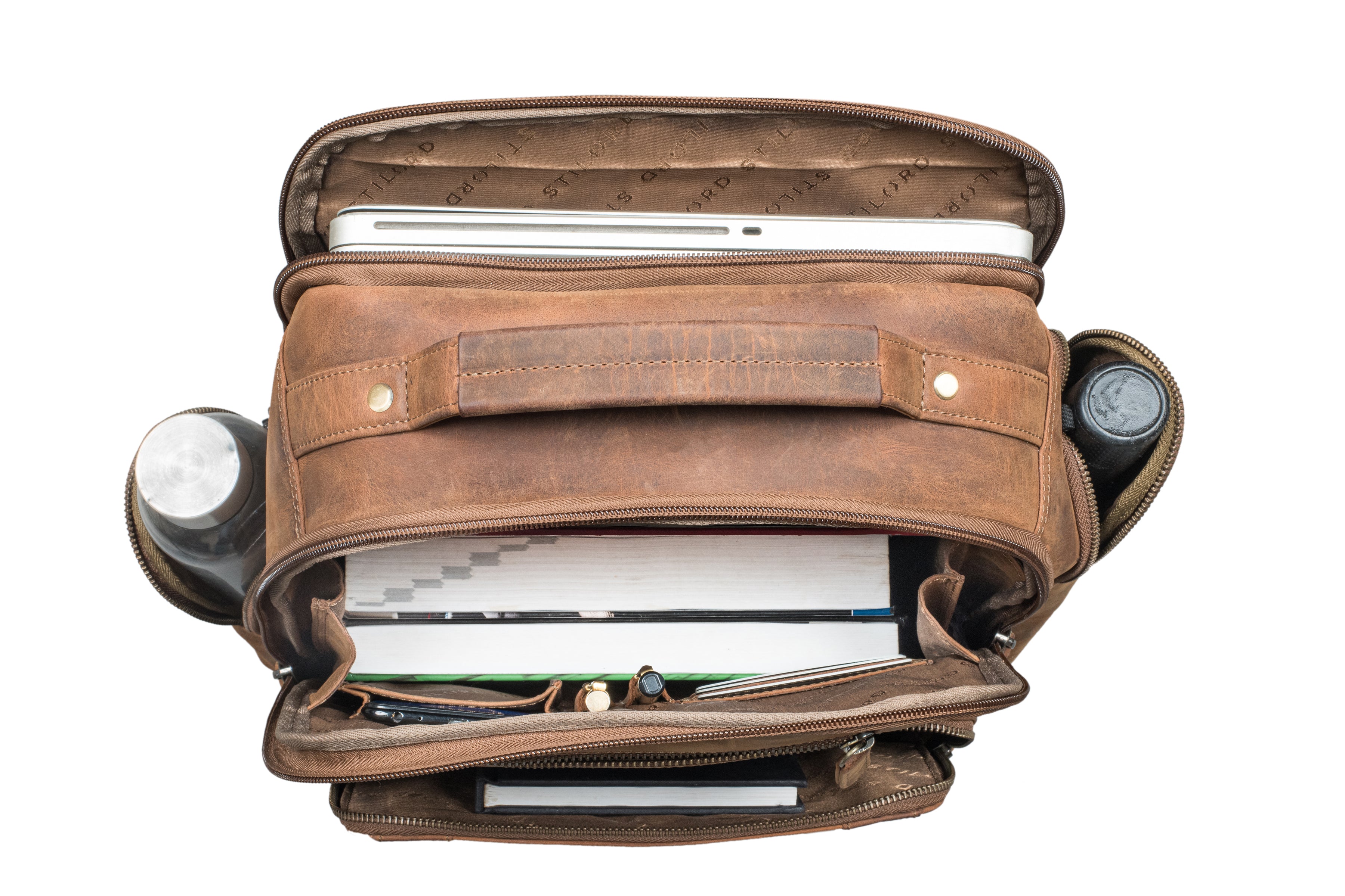 "Andy" Large Leather Laptop Backpack