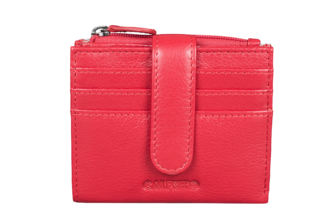 "Katy" Card Case/ Mini Wallet Red