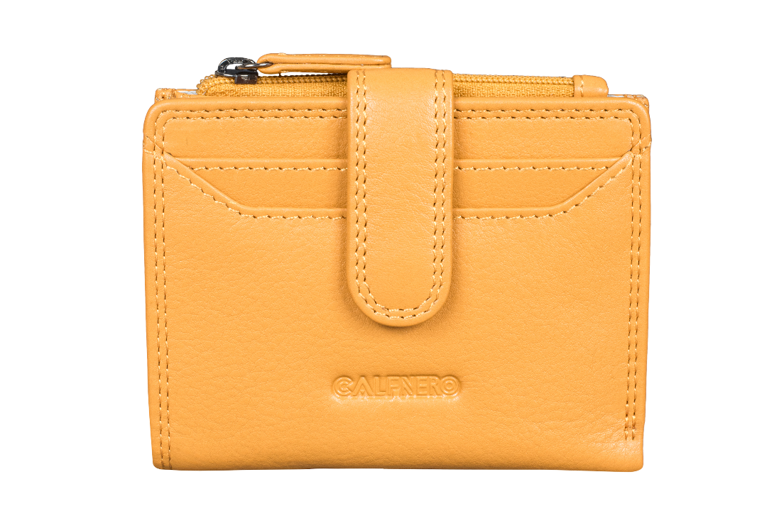 "Polly " Card Case/Coin Case/Mini Wallet Yellow