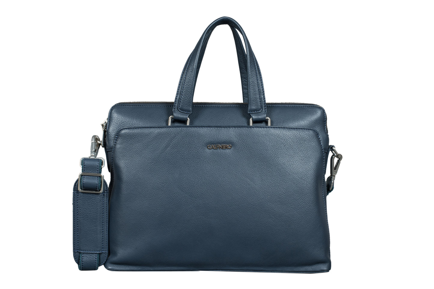 Calfnero Genuine Leather Men's Messenger, Laptop Bag (402665-Dk_Blue)