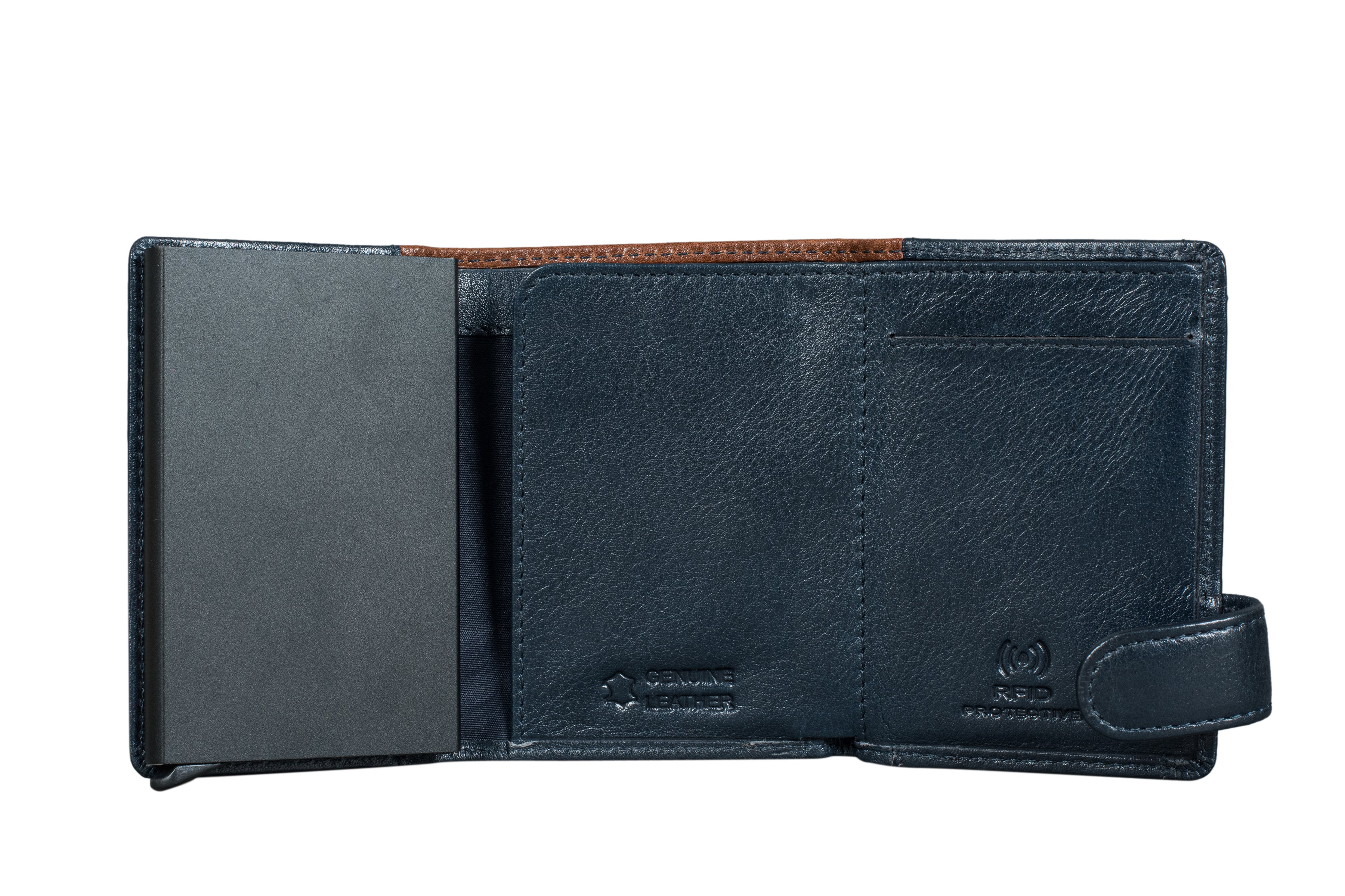 "Roux" sleek leather wallet for the modern, stylish man