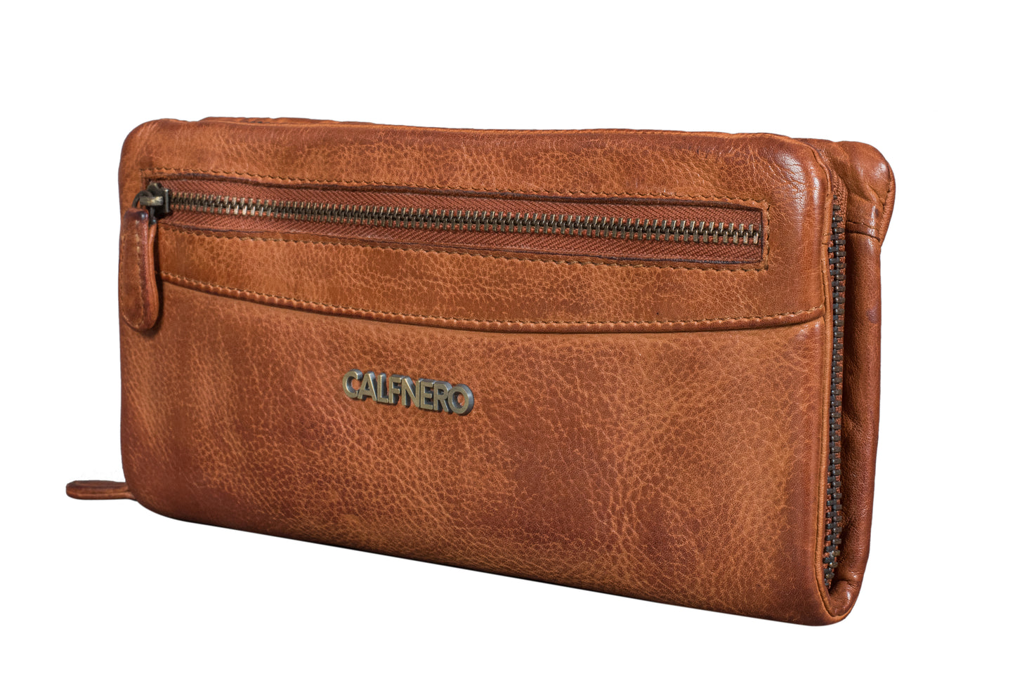 "Rustic" Leather Wallet for Women (WS 532-Brown)