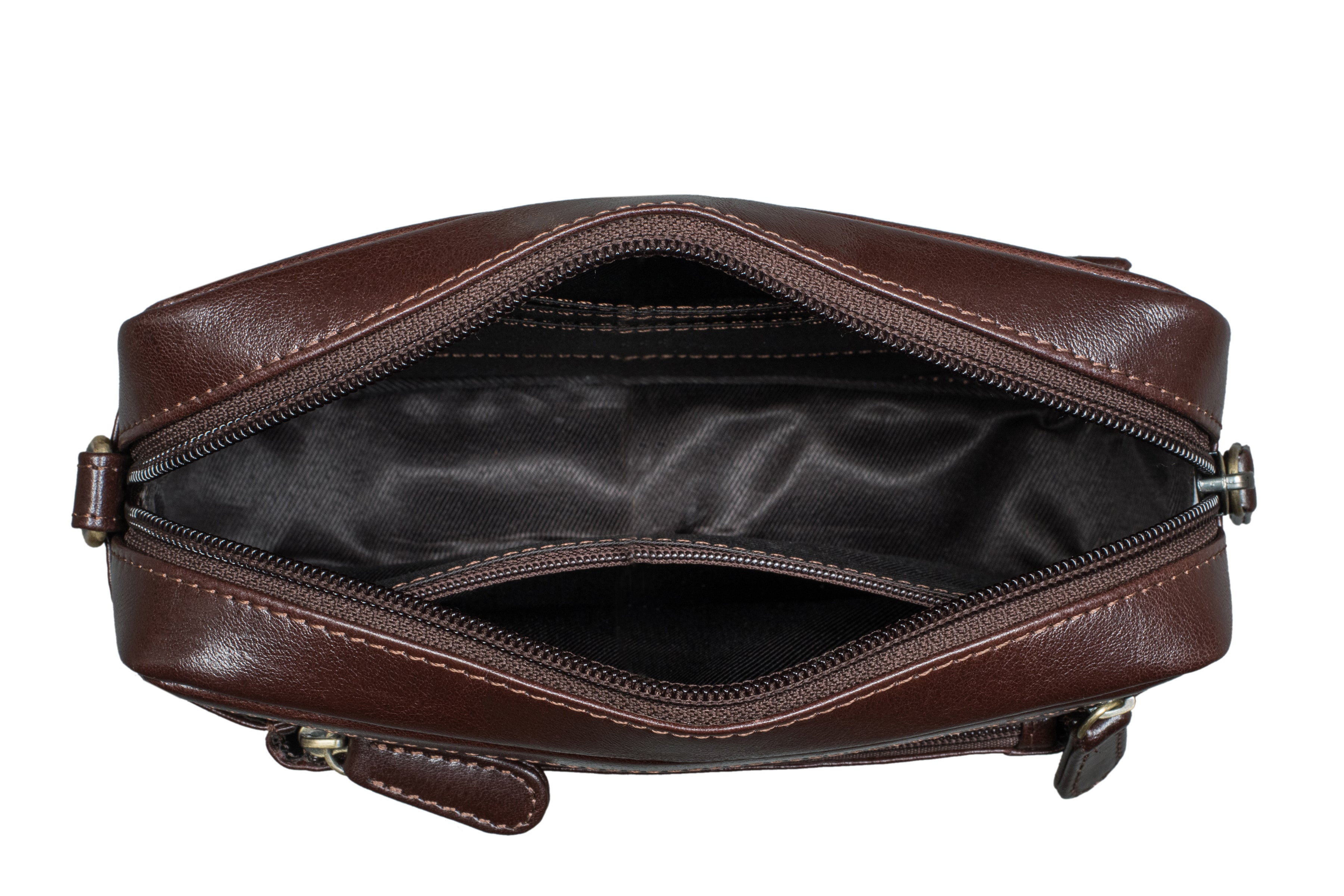 "Titan" Wrist bag for men - VT Leather Vegetable tanned Leather (155-SN)