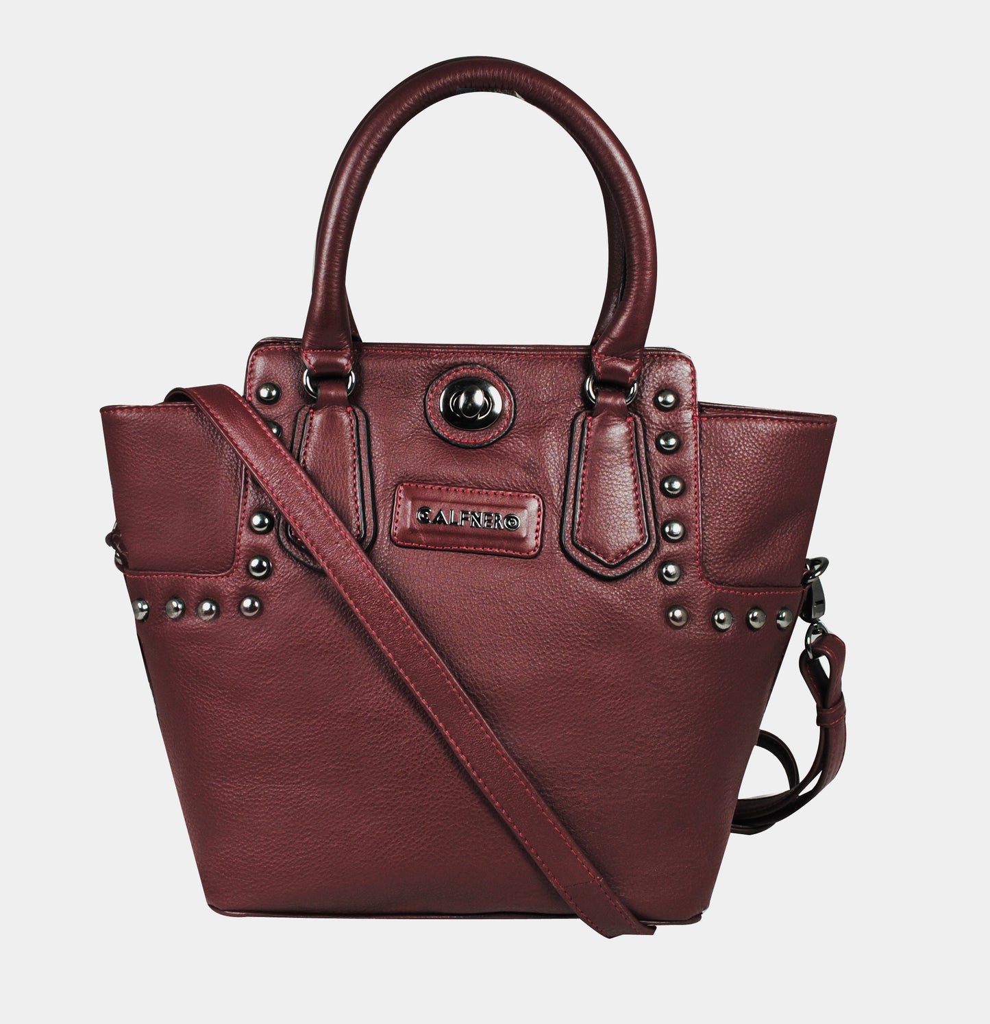 Calfnero Women's Genuine Leather Hand Bag (CON-1)