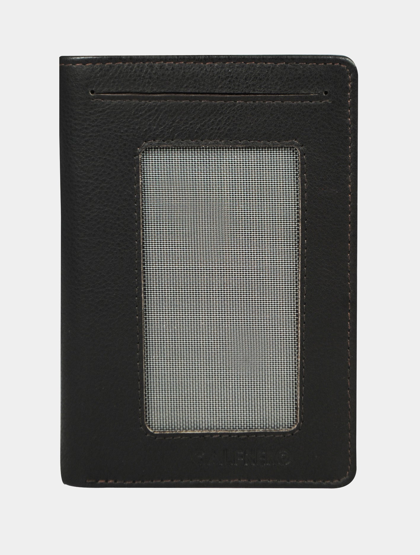 Calfnero Genuine Leather Card Case (DS-332-Brown)