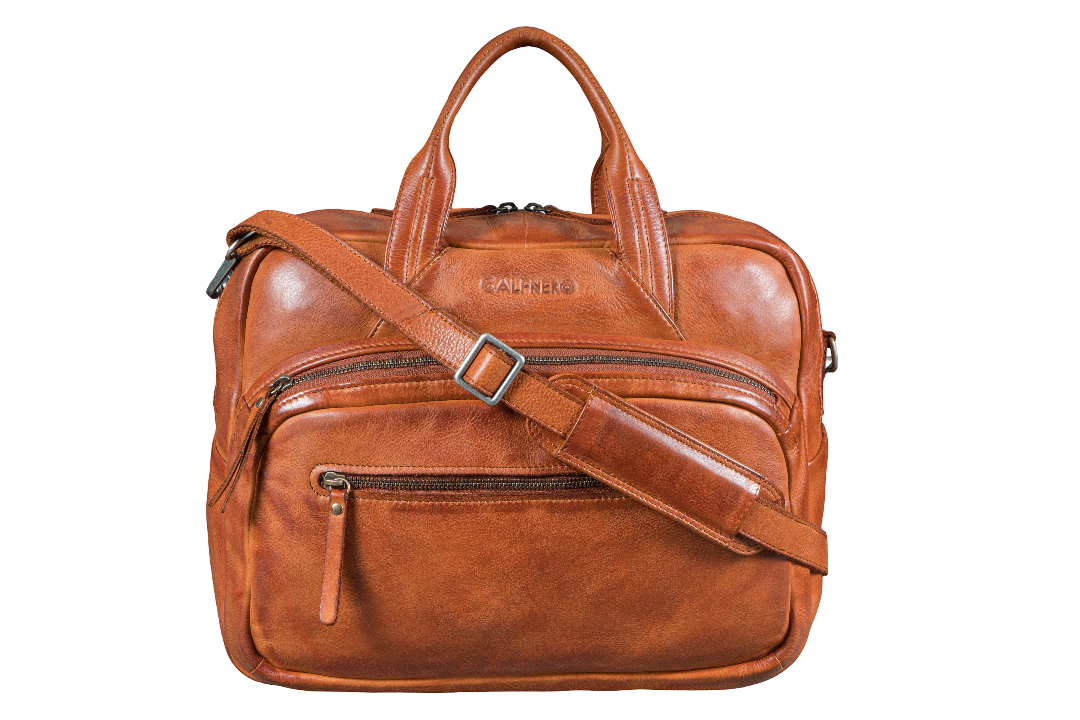 "Novus" Briefcase/ Laptop Bag Brown