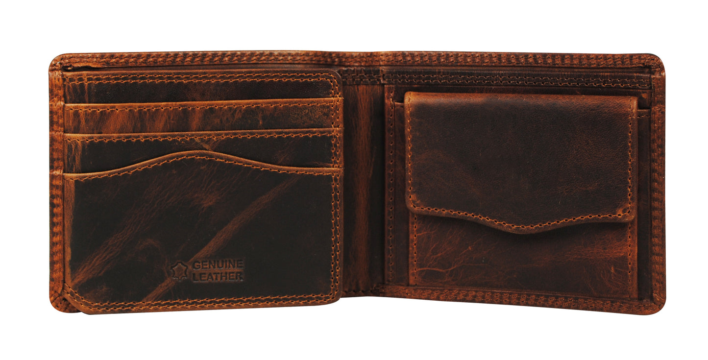 Calfnero Genuine Leather Men's Wallet (8312-Kara)