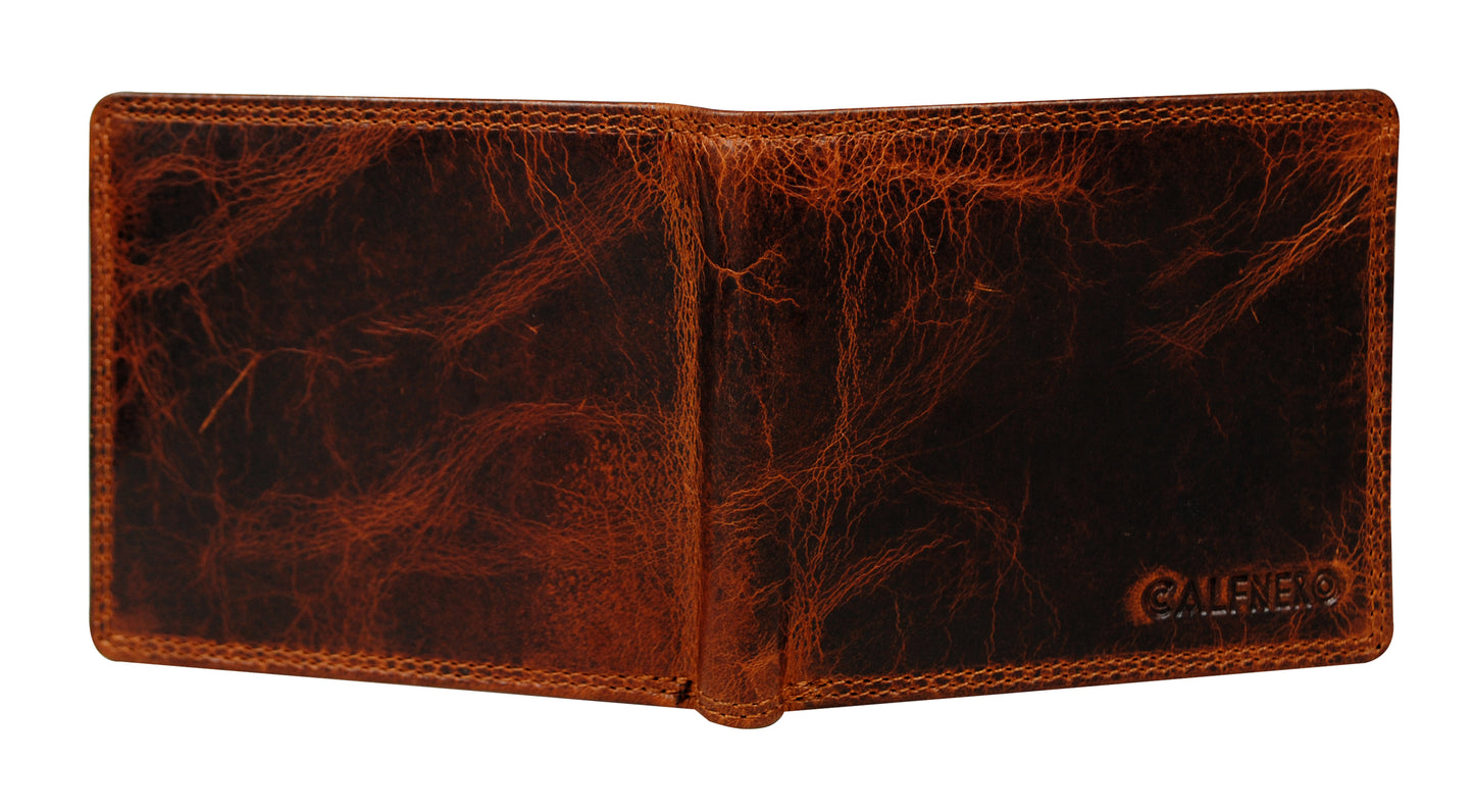 Calfnero Genuine Leather Men's Wallet (8312-Kara)