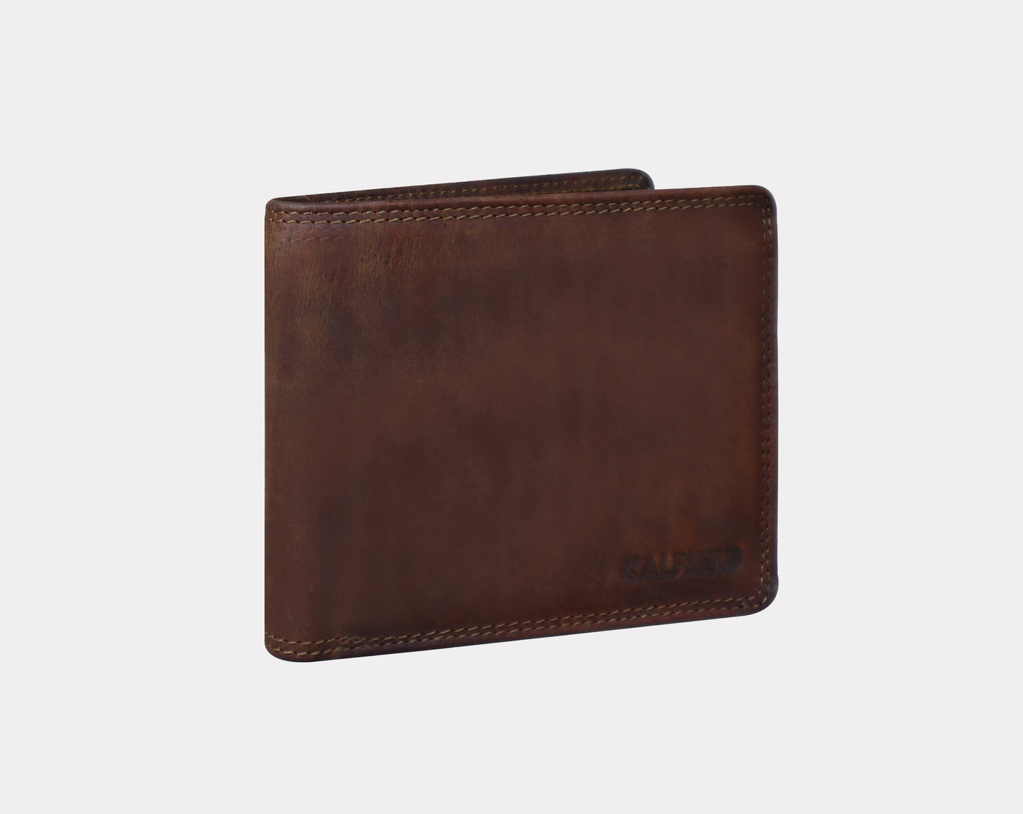 Calfnero Genuine Leather Men's Wallet (70007-Light-Brown)
