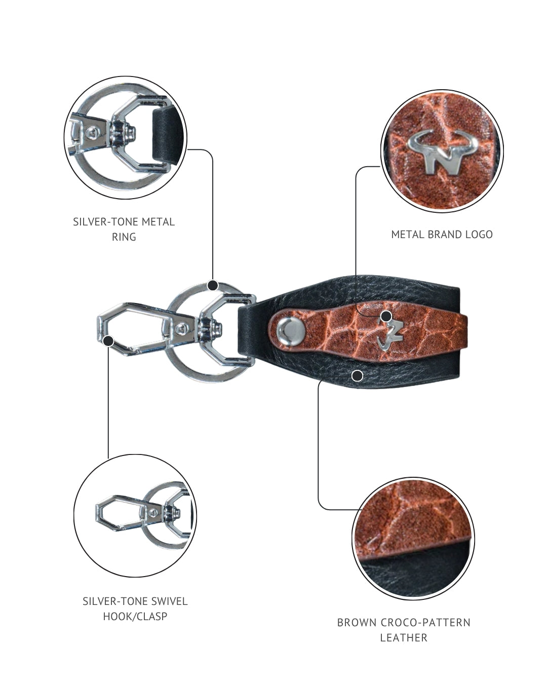 Tala Noir Key Ring