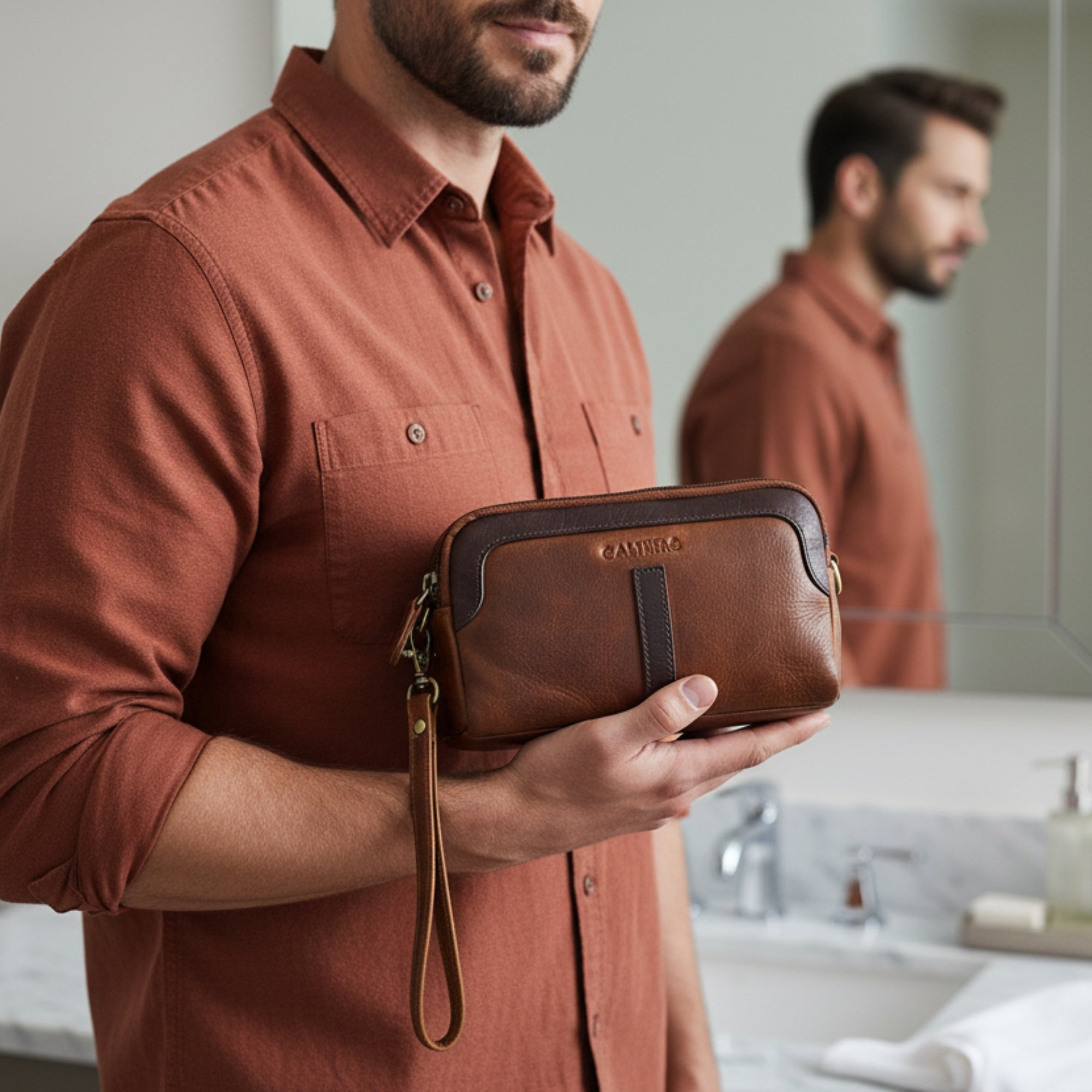 "Henri " Hand Pouch for men