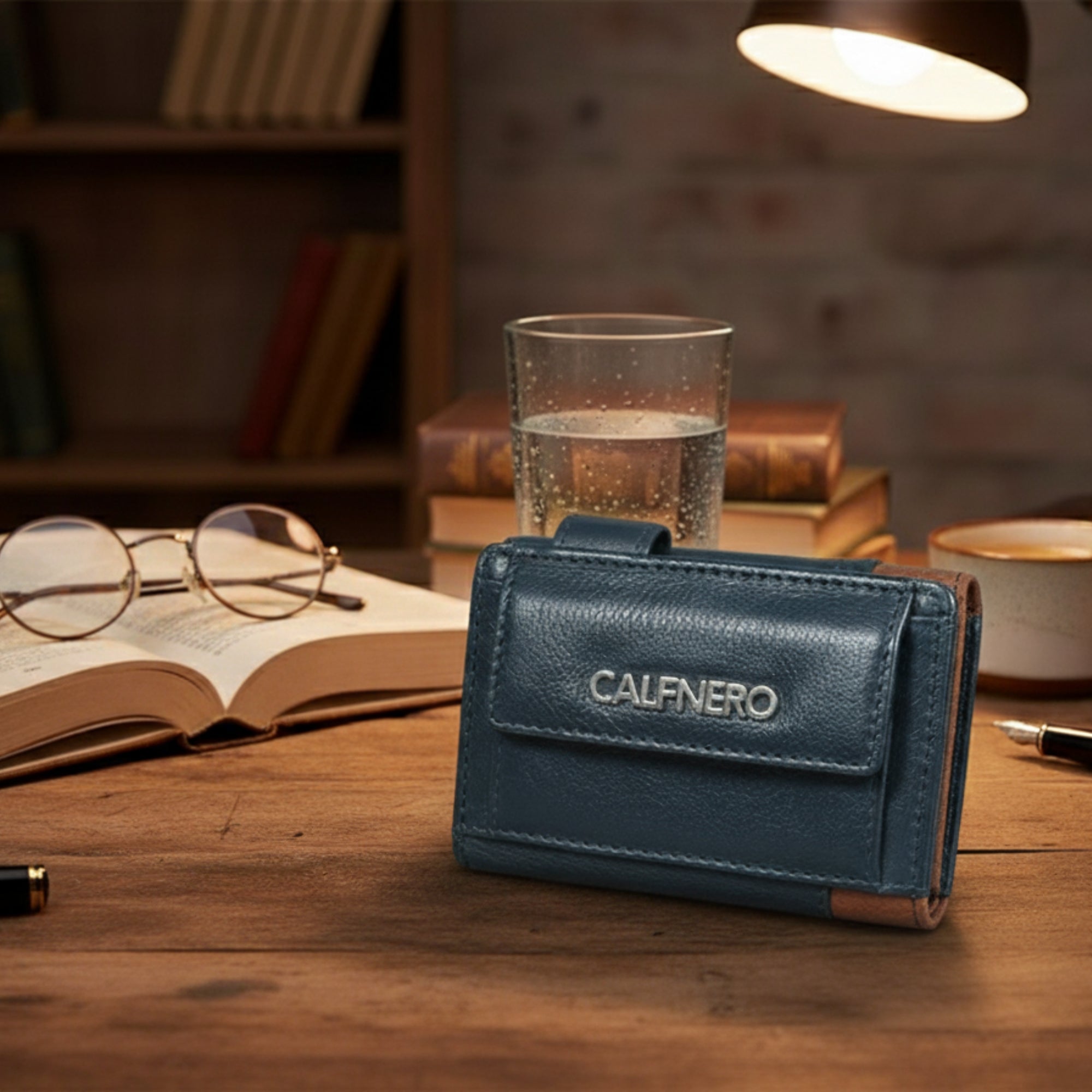 "Roux" sleek leather wallet for the modern, stylish man