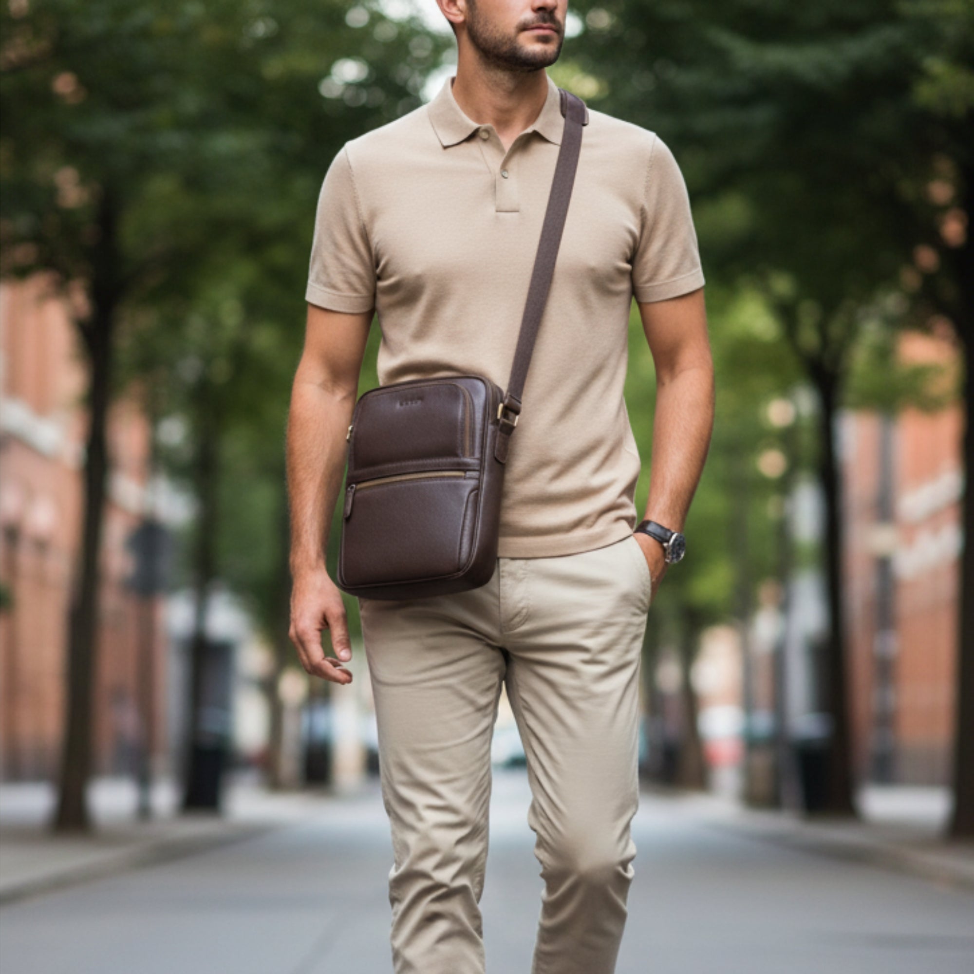 "Mikael" Men's Cross Body Bag Men's Cross Body Bag