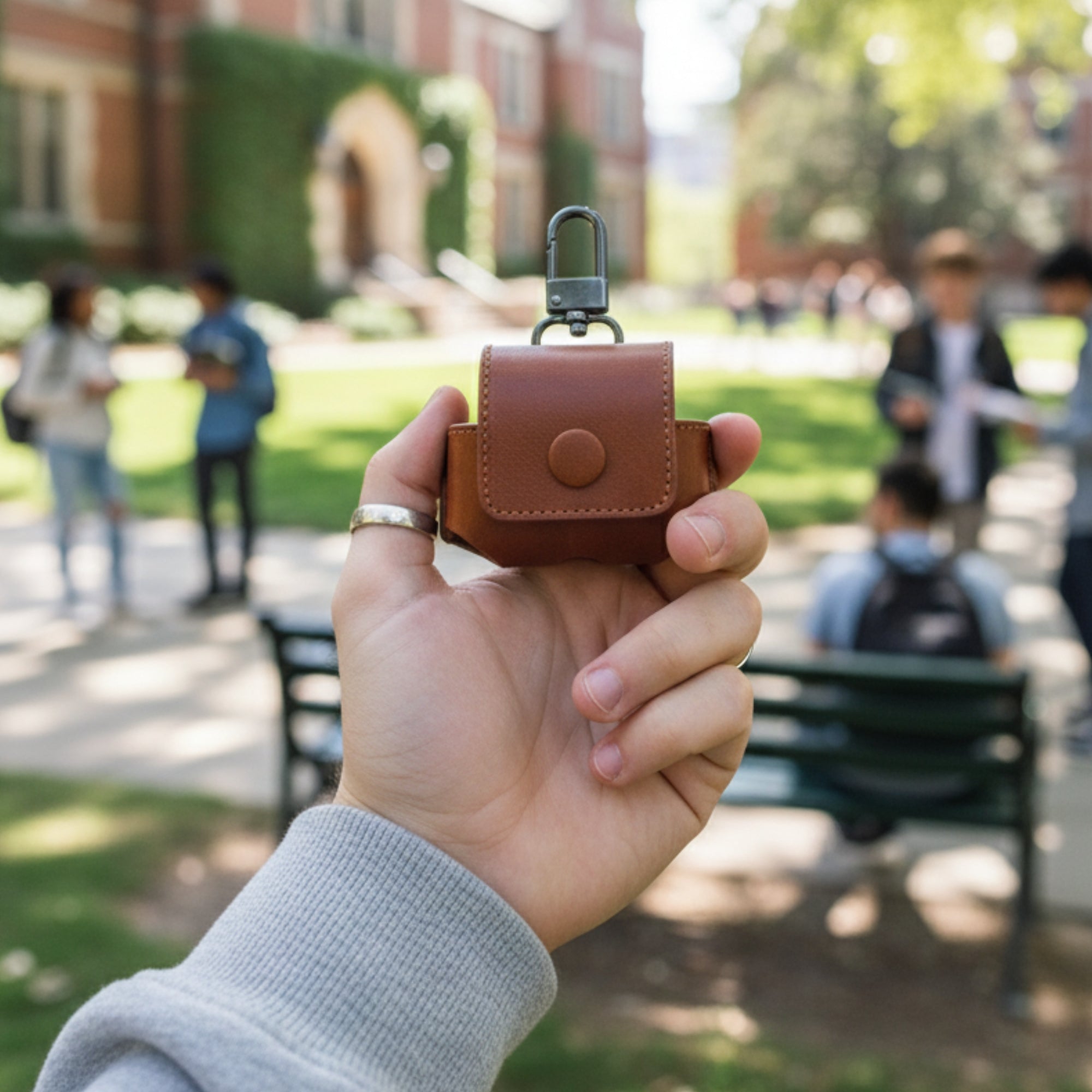 "Ano" – Minimalist Leather Case for AirPods Protection