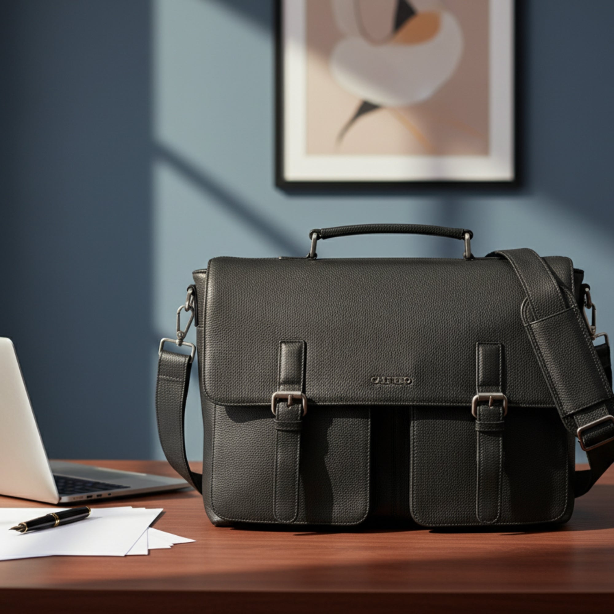 "Anton" Briefcase Bag Leather bag for Men Men's Messenger Bag