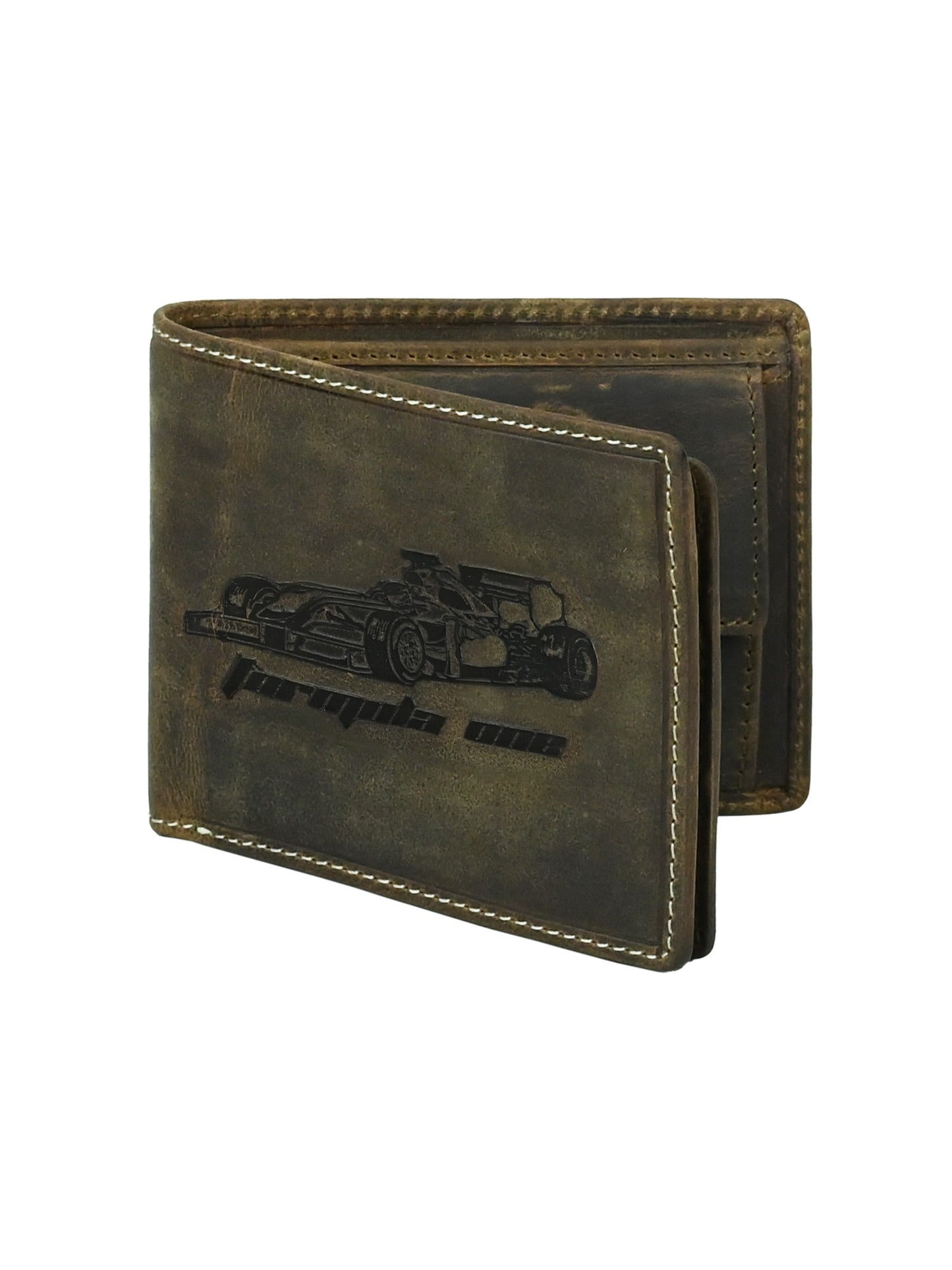 "RetroRun" Vintage-Inspired Hunter Leather Wallet for Men (25161)