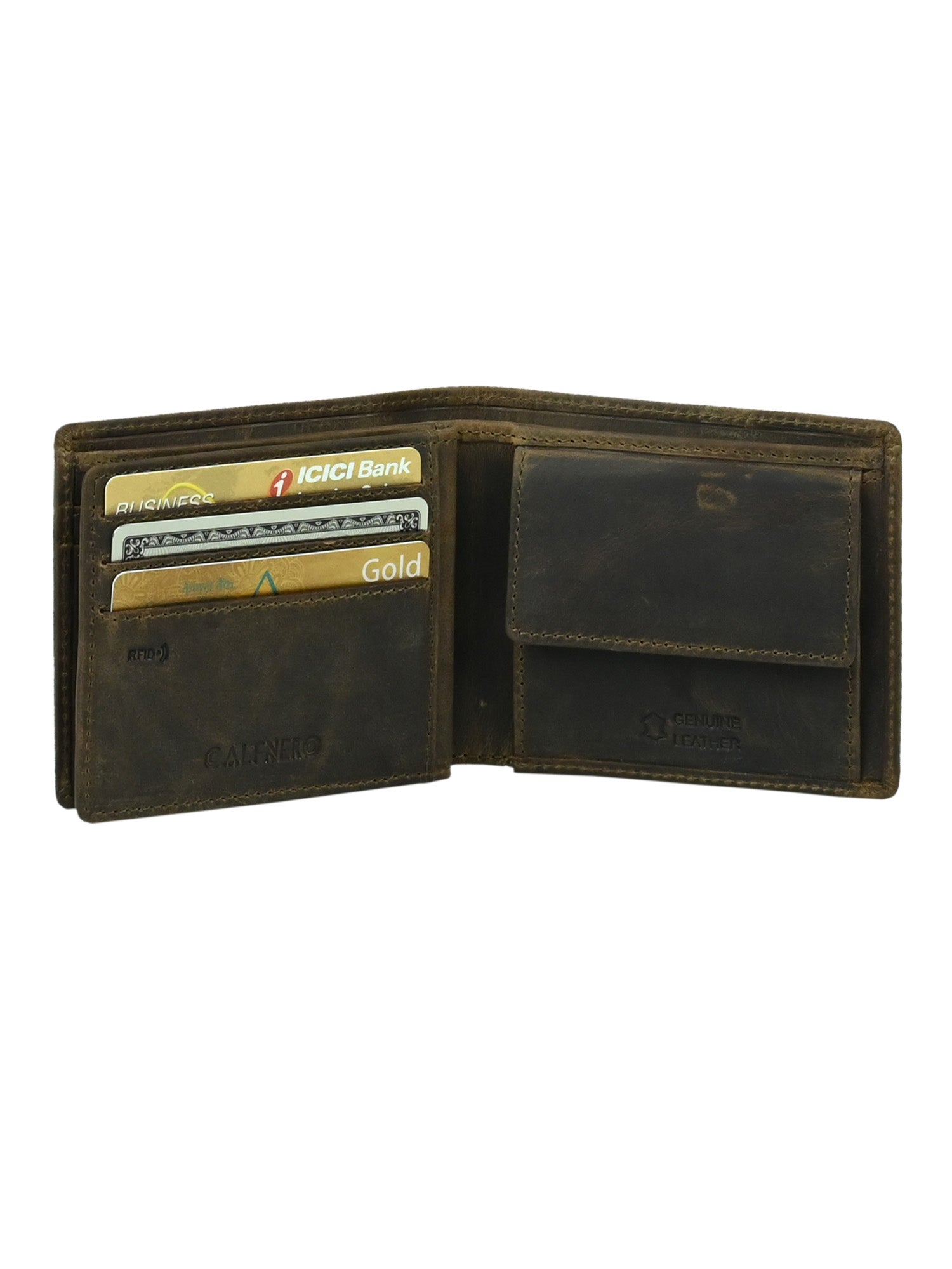 "RetroRun" Vintage-Inspired Hunter Leather Wallet for Men Men's Wallet