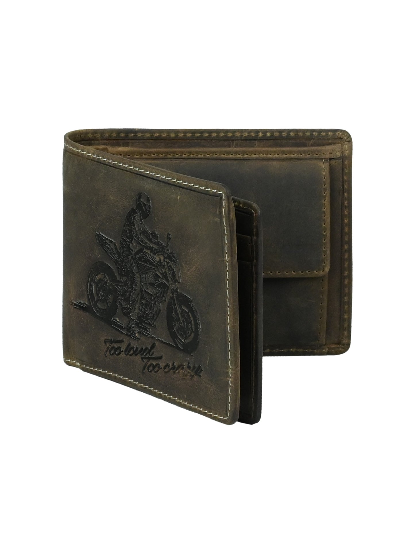 "RetroRun" Vintage-Inspired Hunter Leather Wallet for Men (25161)