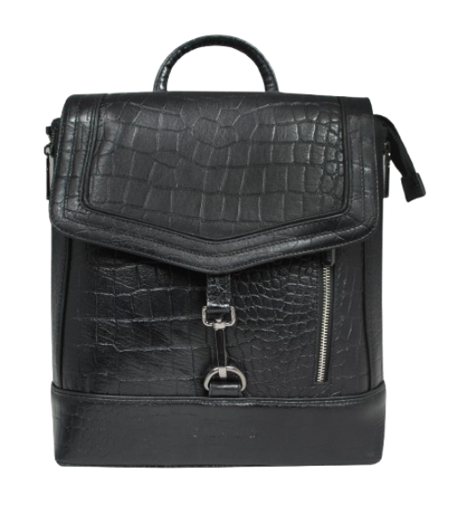 "Ruby" Leather Backpack Black
