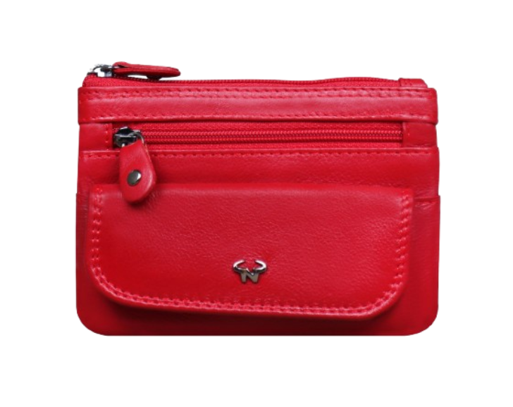 "Busso" Key Case/Coin Wallet Red