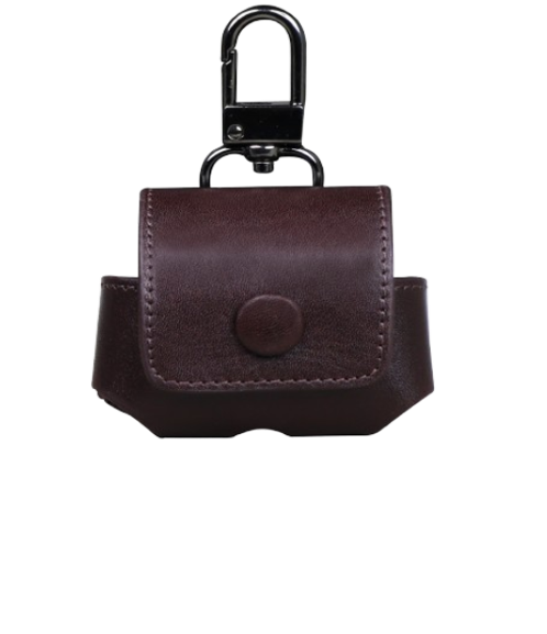 "Ano" – Minimalist Leather Case for AirPods Protection Brown