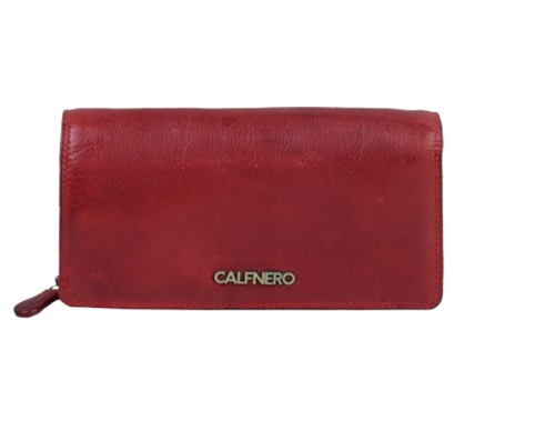 " Siena" Long Women's Wallet by Calfnero Red