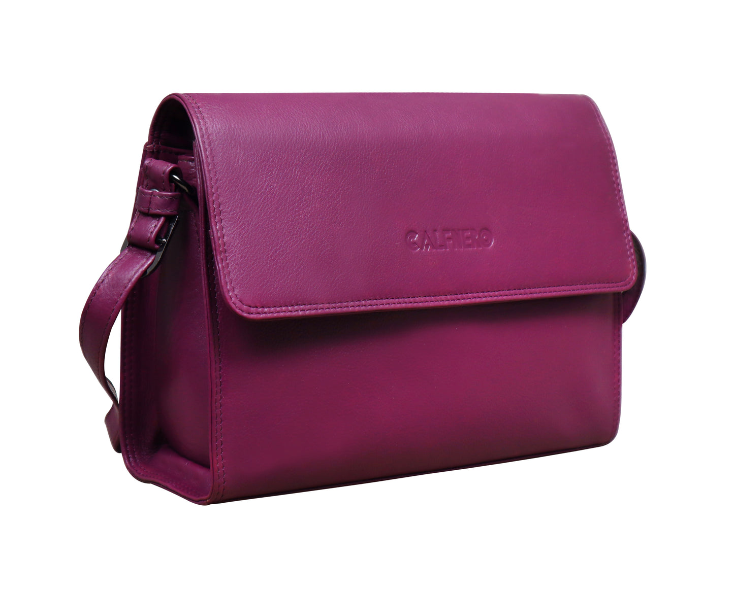 Calfnero Genuine Leather Women's Sling Bag (101-Brinjal)