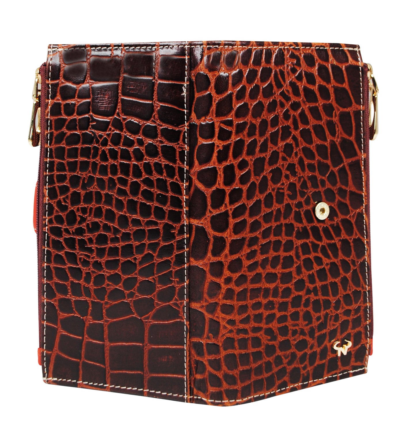 Calfnero Genuine Leather Women's wallet (1011-Brown-Coco)
