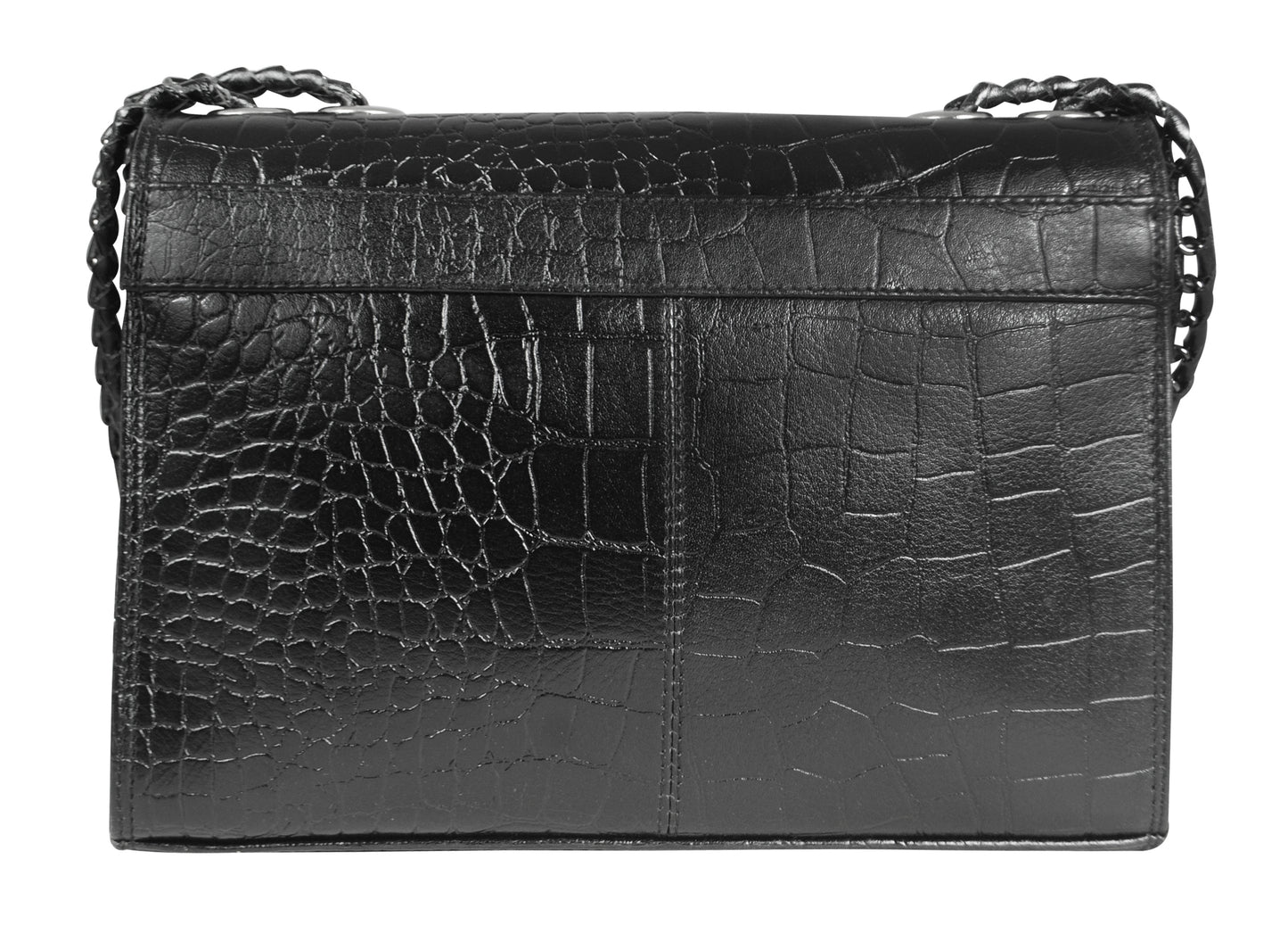 Calfnero Genuine Leather Women's Sling Bag (102-Black Coco)