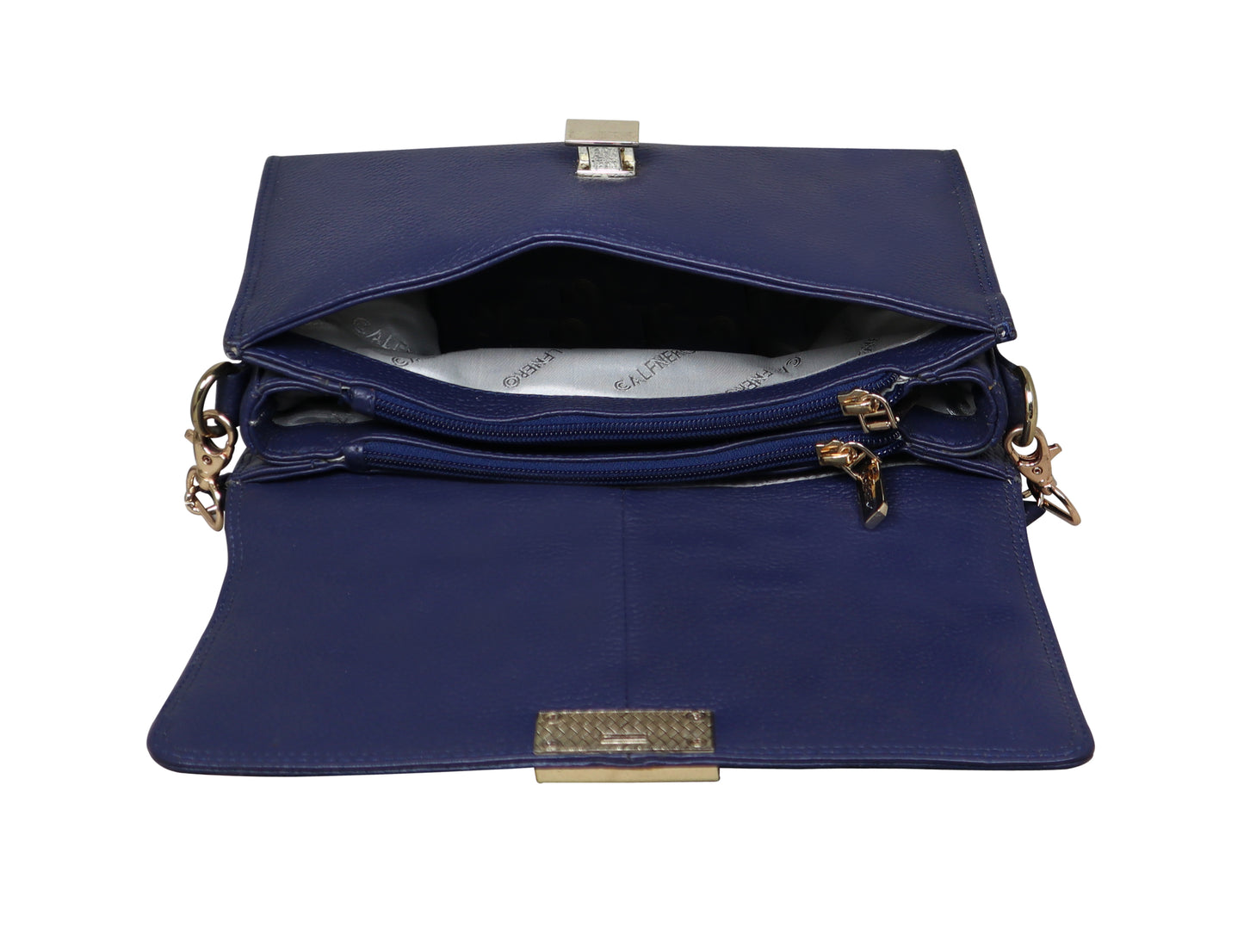 Calfnero Genuine Leather Women's Sling Bag (102-Navy)