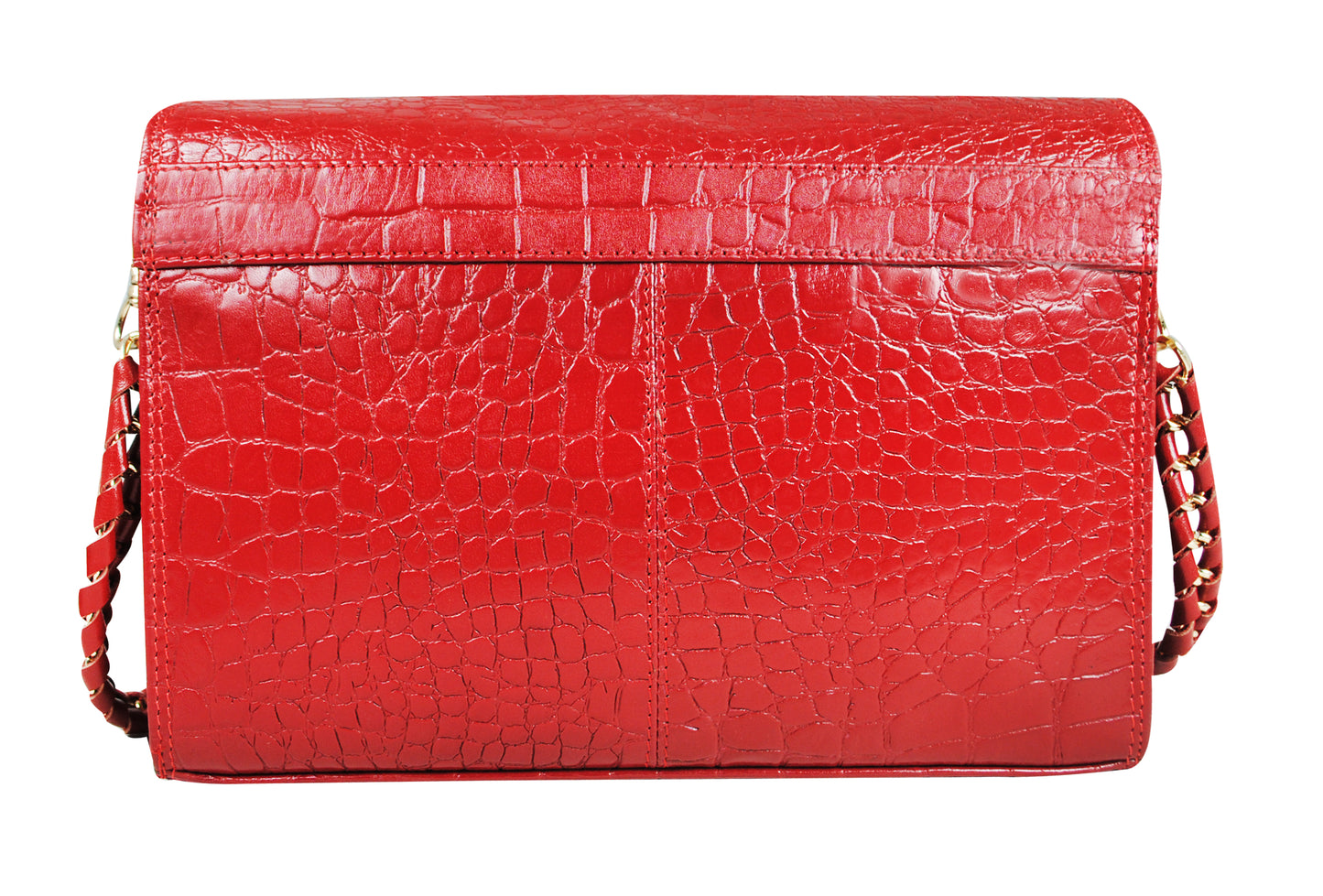Calfnero Genuine Leather Women's Sling Bag (102-Red-Coco)