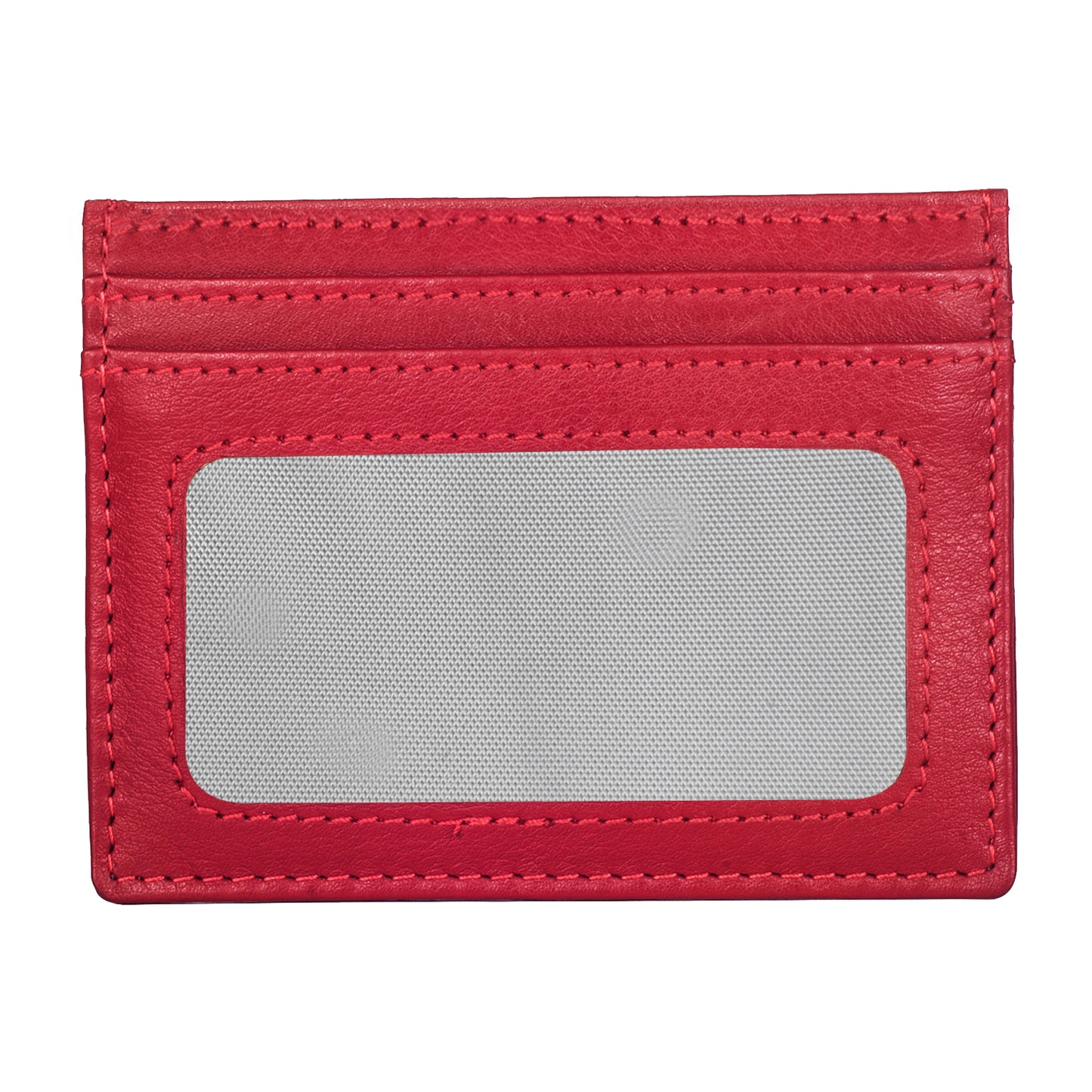 Calfnero Genuine Leather Card Case (1044-RED)