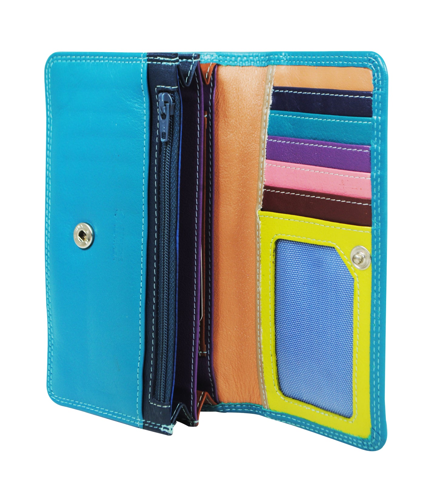 Calfnero Genuine Leather Women's wallet (109-Tarque-Multi)