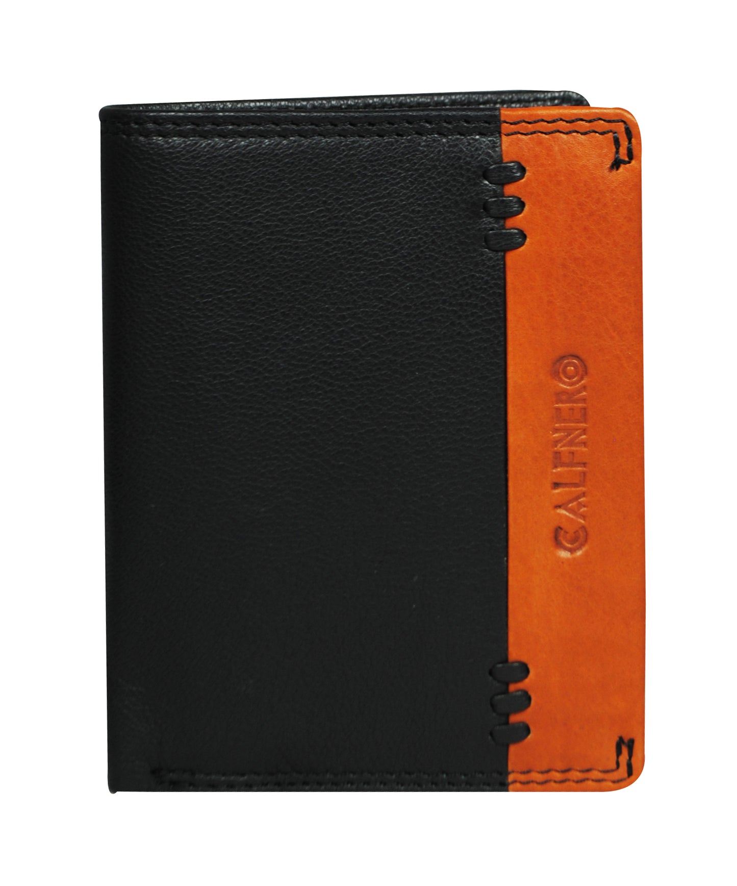 Calfnero Genuine Leather  Men's Wallet (11227-Black)