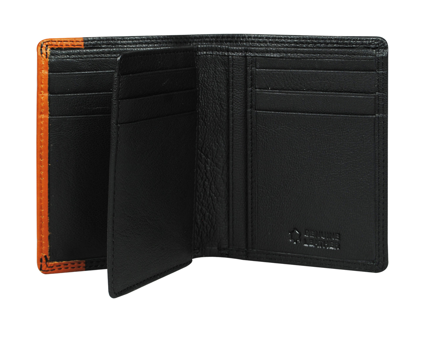 Calfnero Genuine Leather  Men's Wallet (11227-Black)