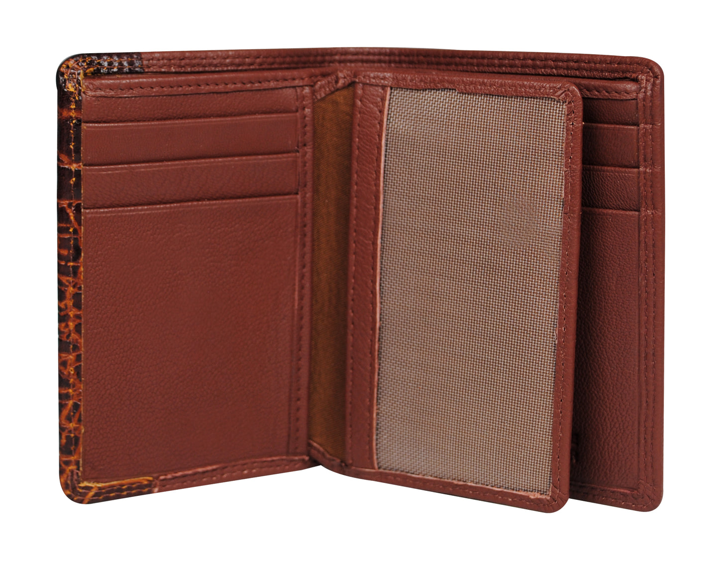 Calfnero Genuine Leather  Men's Wallet (11227-Cognac)